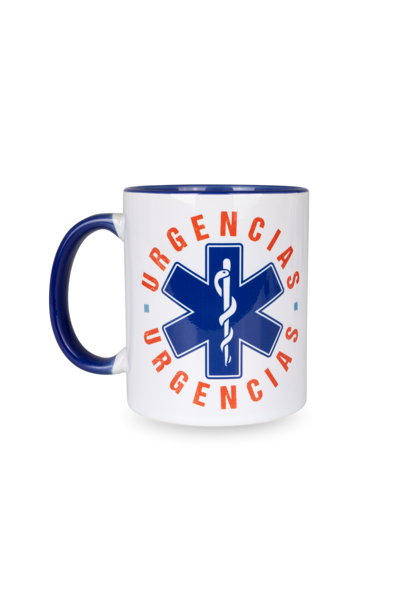 Caneca cerâmica azul-marinho - Urgências-zoom-