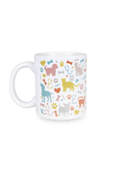 Caneca cerâmica branca - Coleção Vets