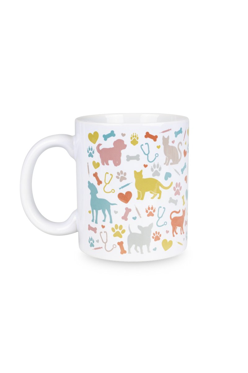 Caneca cerâmica branca - Coleção Vets-zoom-