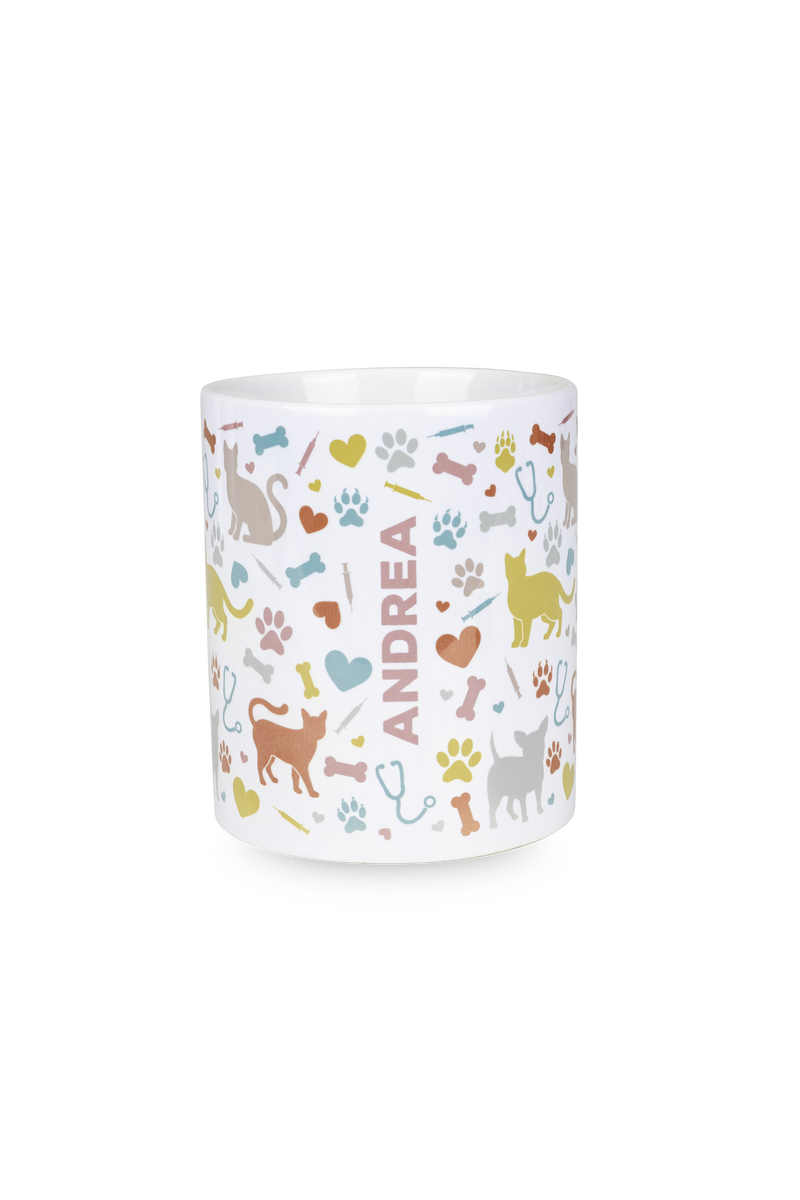 White ceramic mug - Vets Collection-zoom-