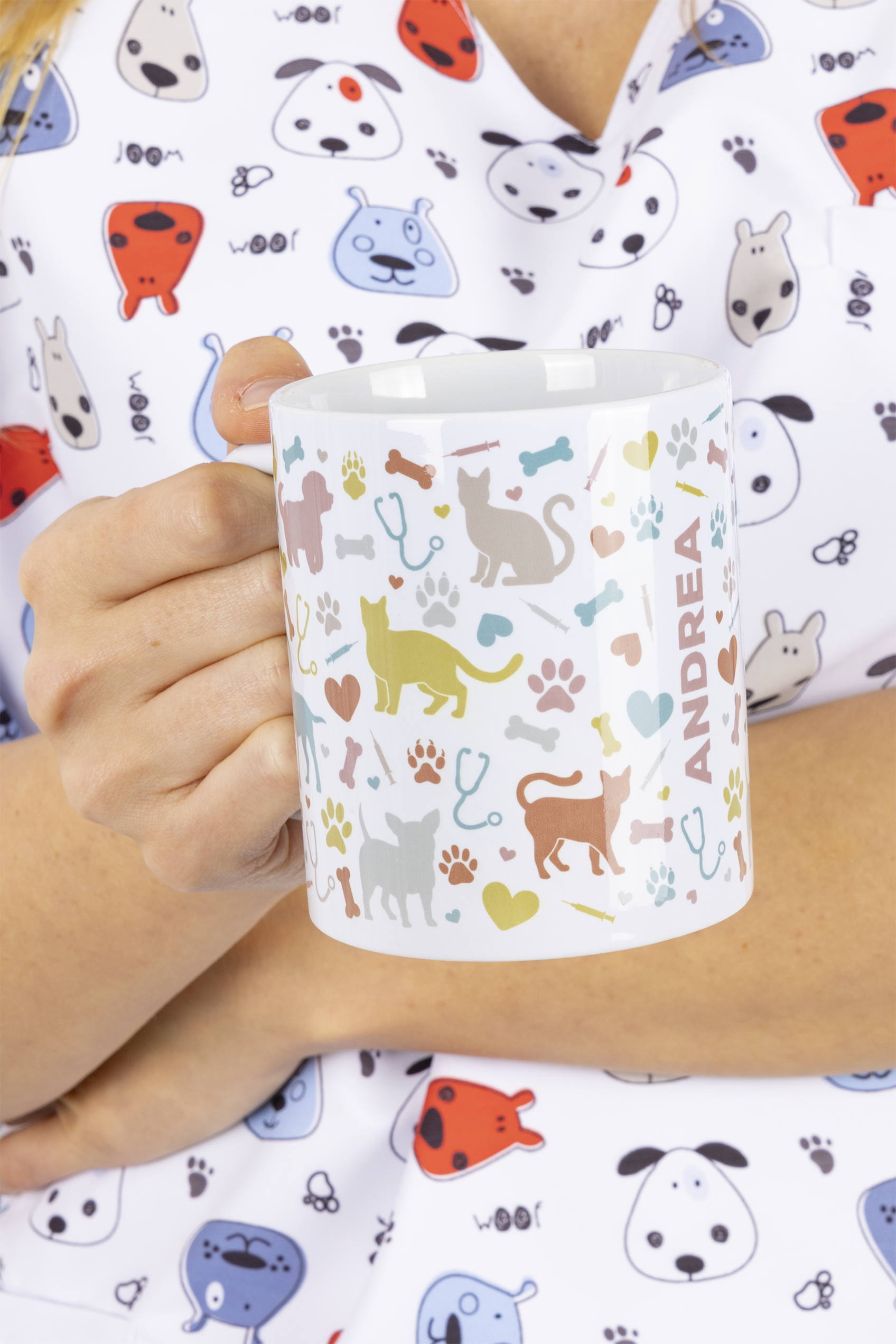 White ceramic mug - Vets Collection-zoom-4