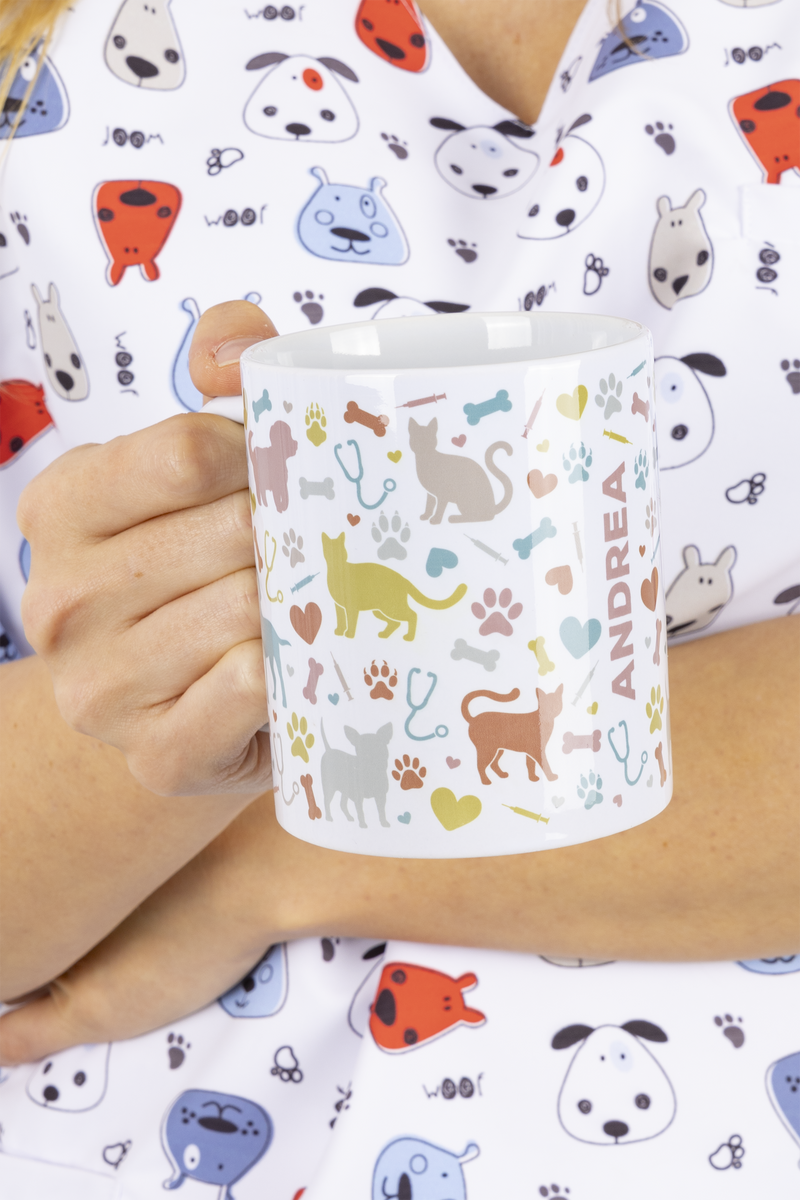 White ceramic mug - Vets Collection-zoom-