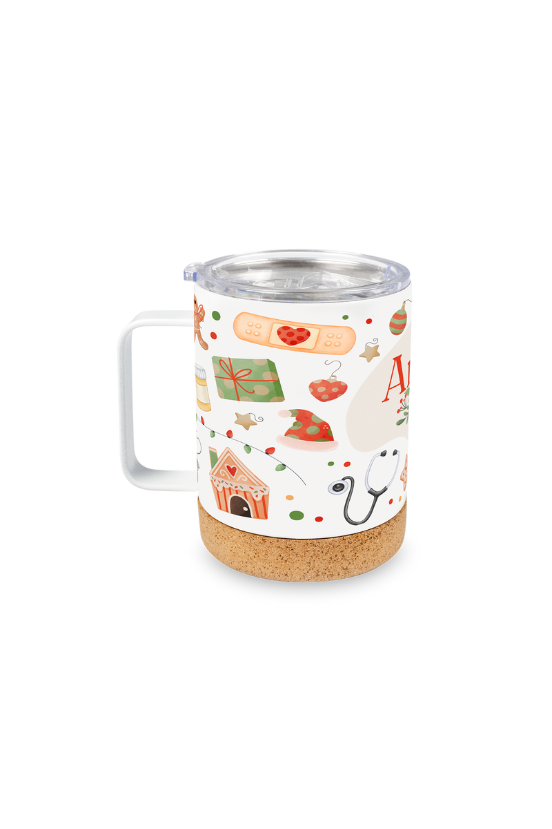 Caneca térmica com tampa Natal-zoom-