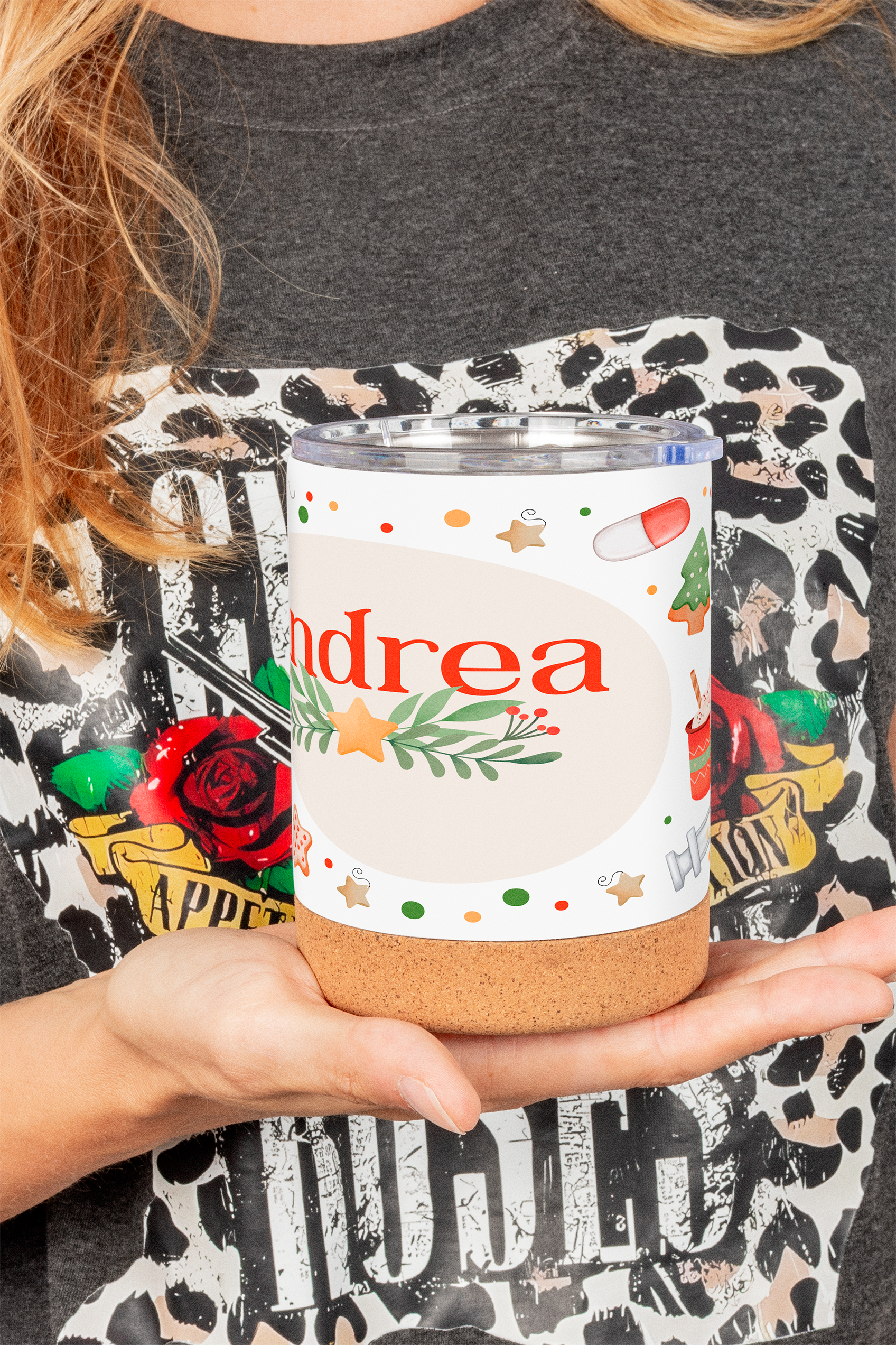 Christmas thermal mug with lid-zoom-2