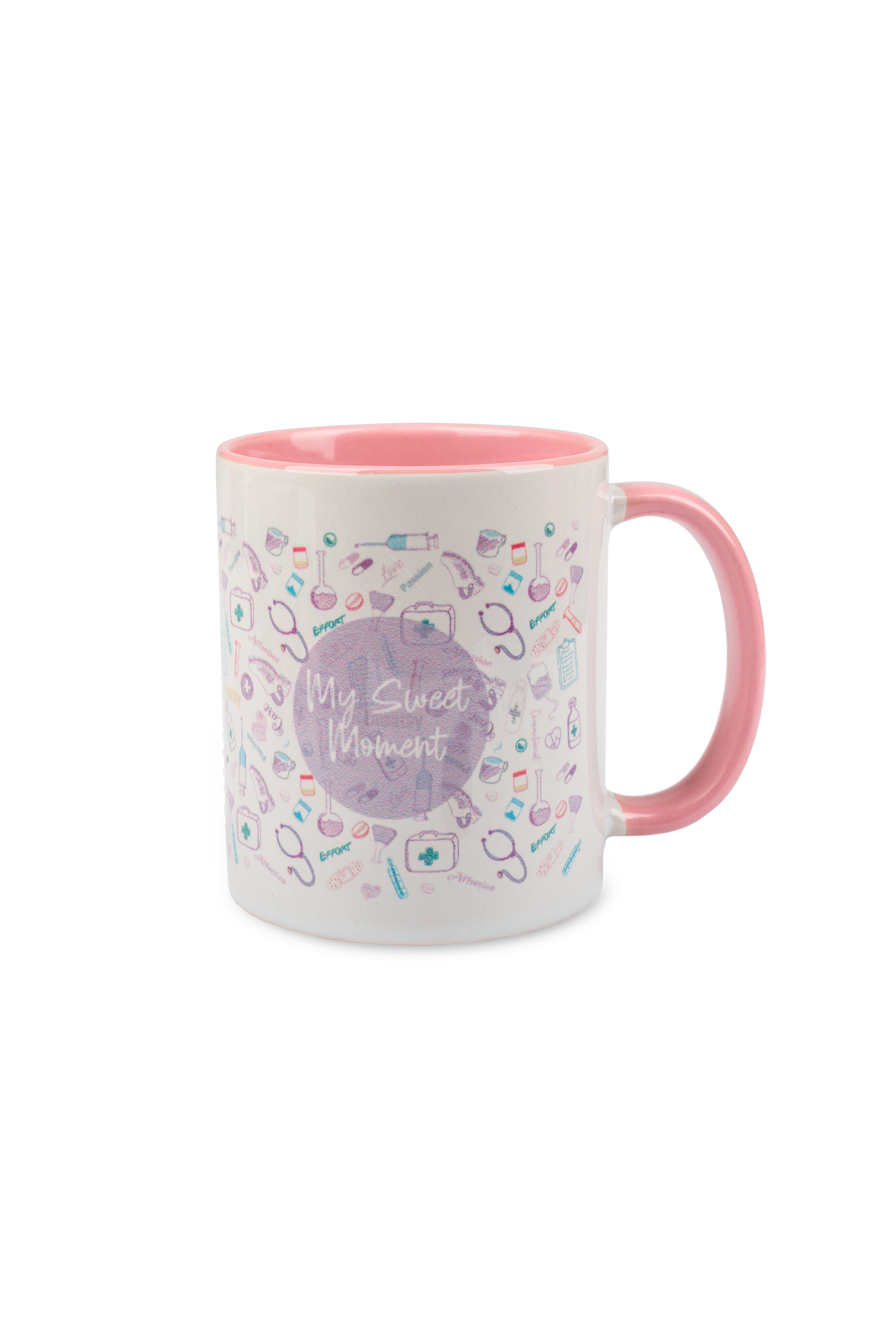 Pink ceramic mug - Care Collection-zoom-2