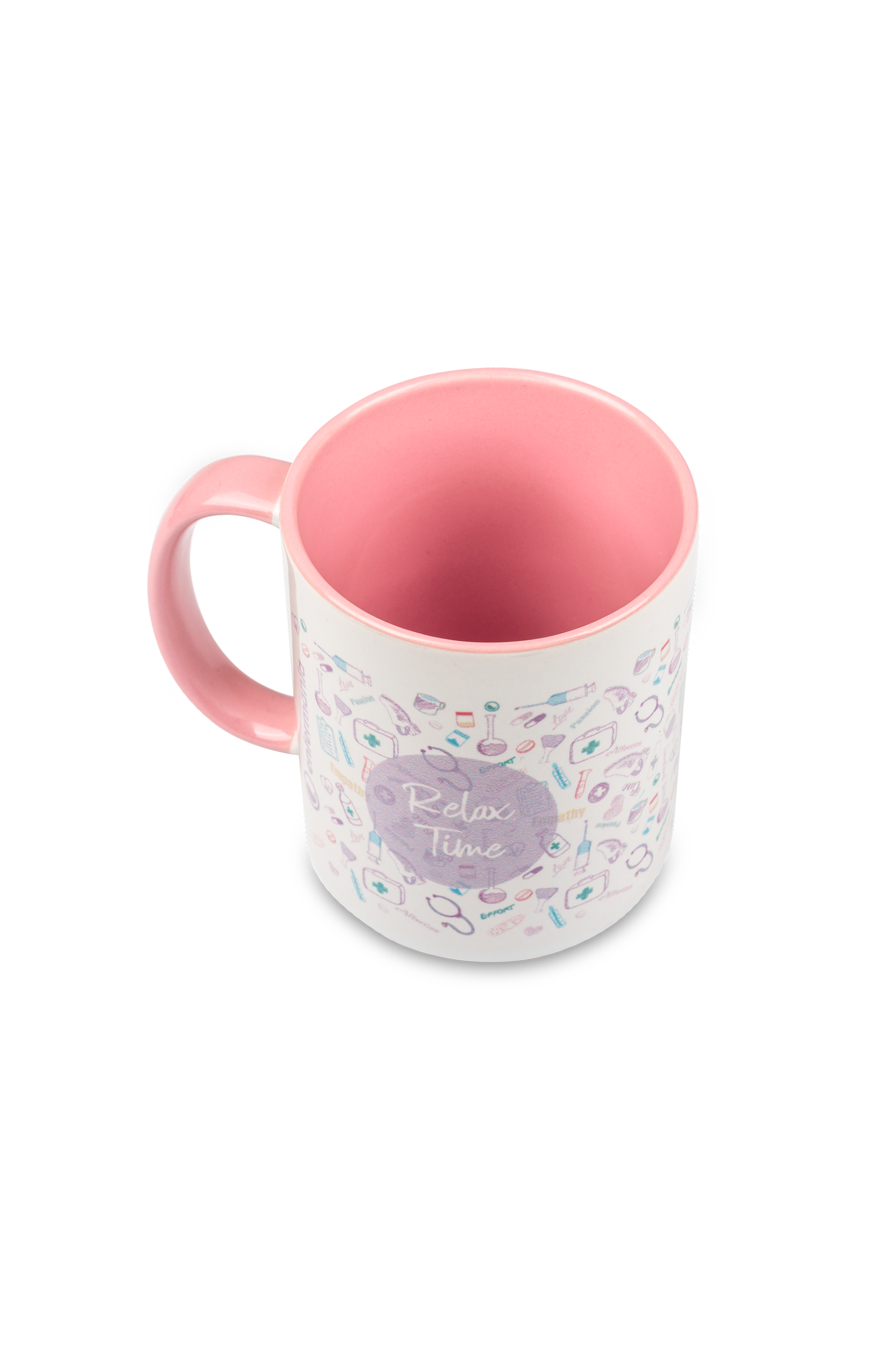 Pink ceramic mug - Care Collection-zoom-4