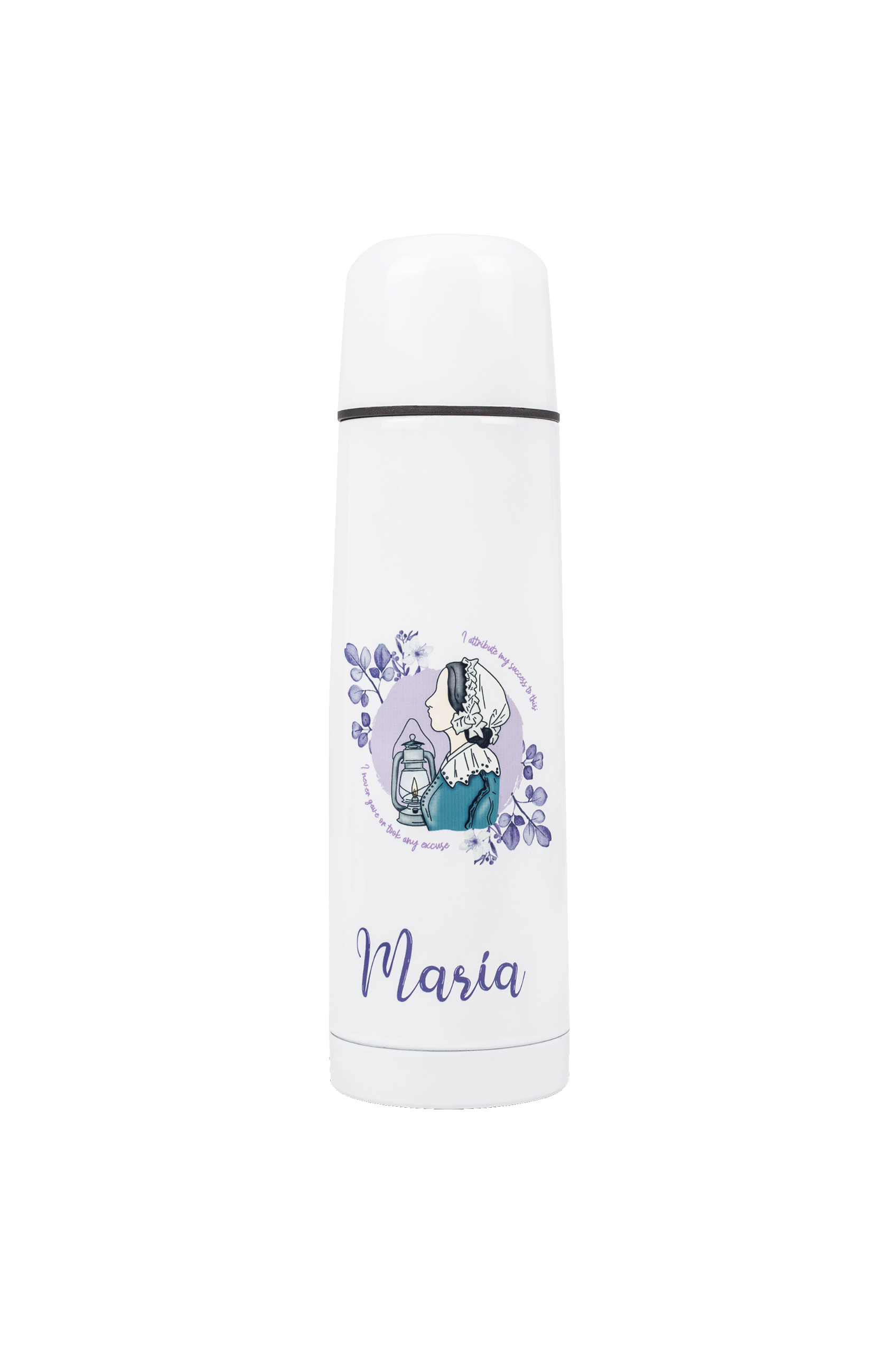 Customizable printed thermos - Nightingale @elartedecuidar_-1