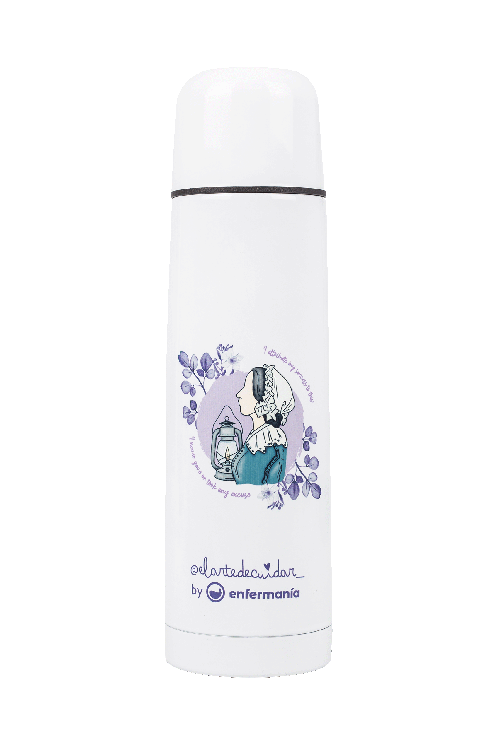 Customizable printed thermos - Nightingale @elartedecuidar_-zoom-4