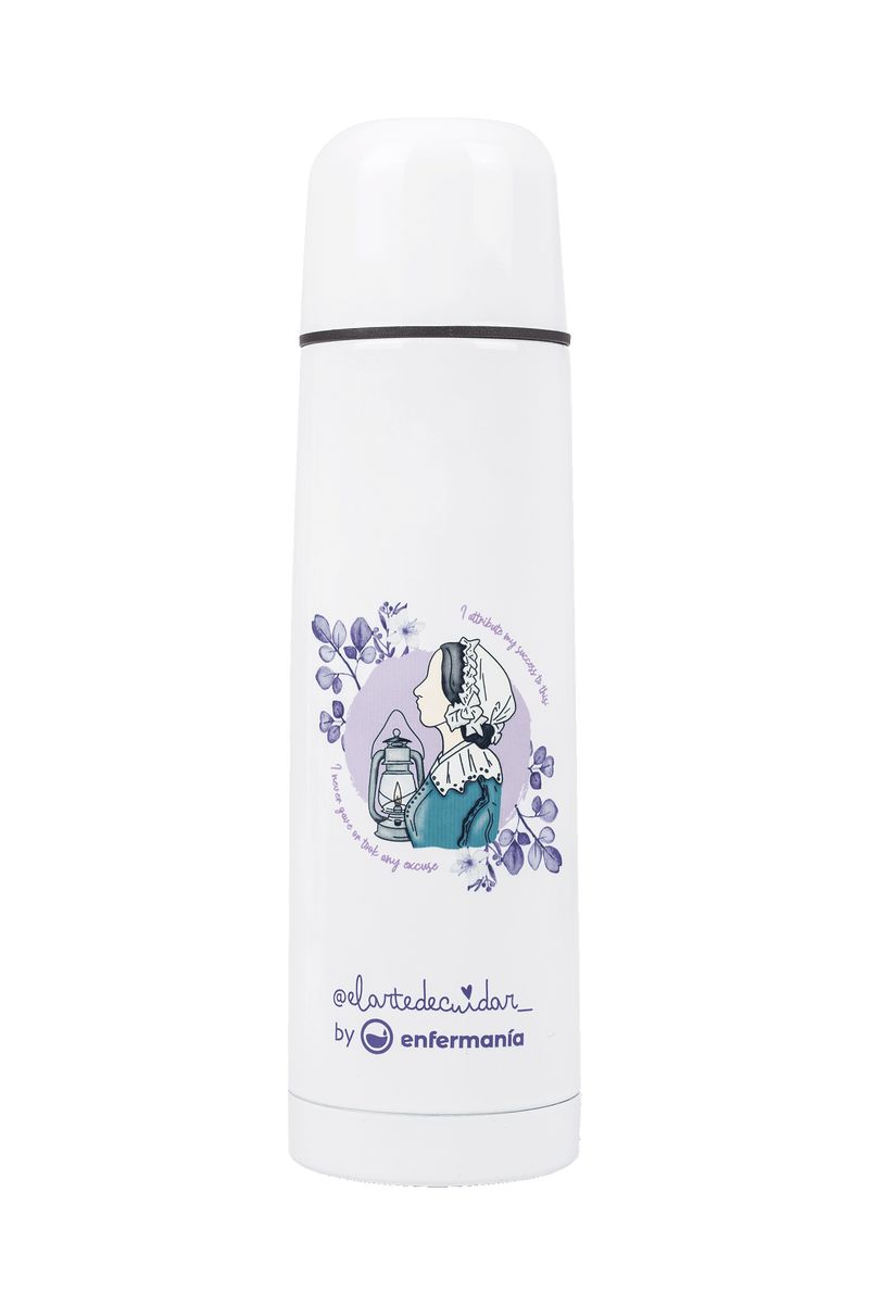Customizable printed thermos - Nightingale @elartedecuidar_-zoom-