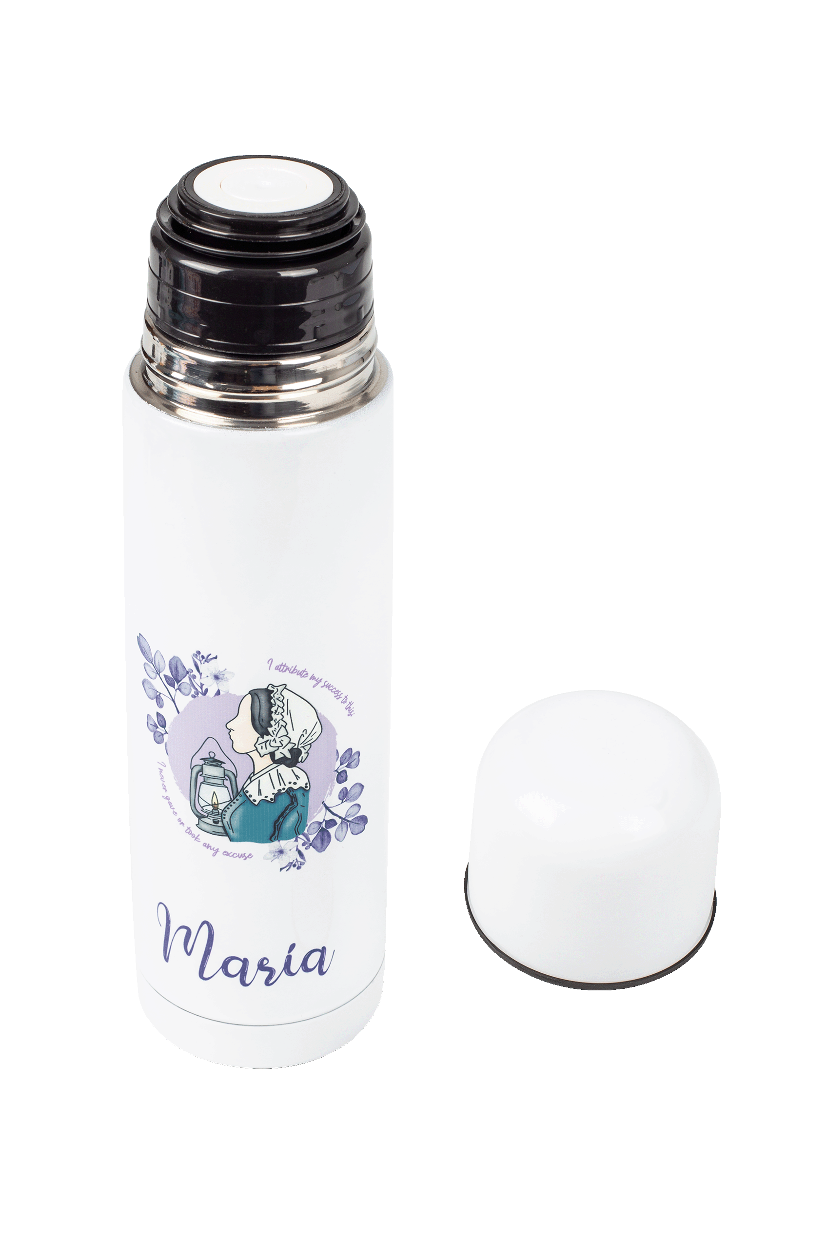 Customizable printed thermos - Nightingale @elartedecuidar_-5