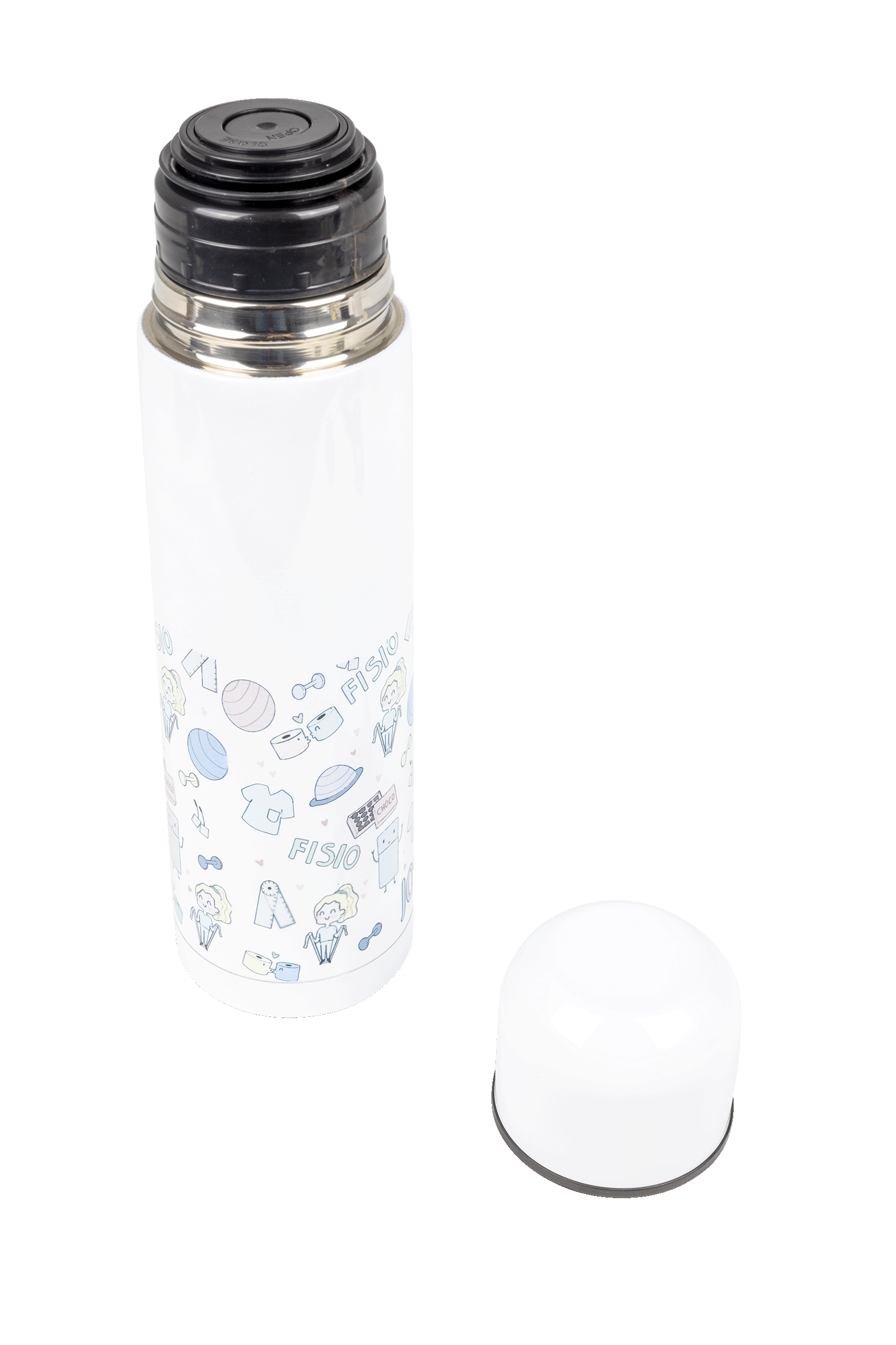 Printed thermos - Fisio pastel-5
