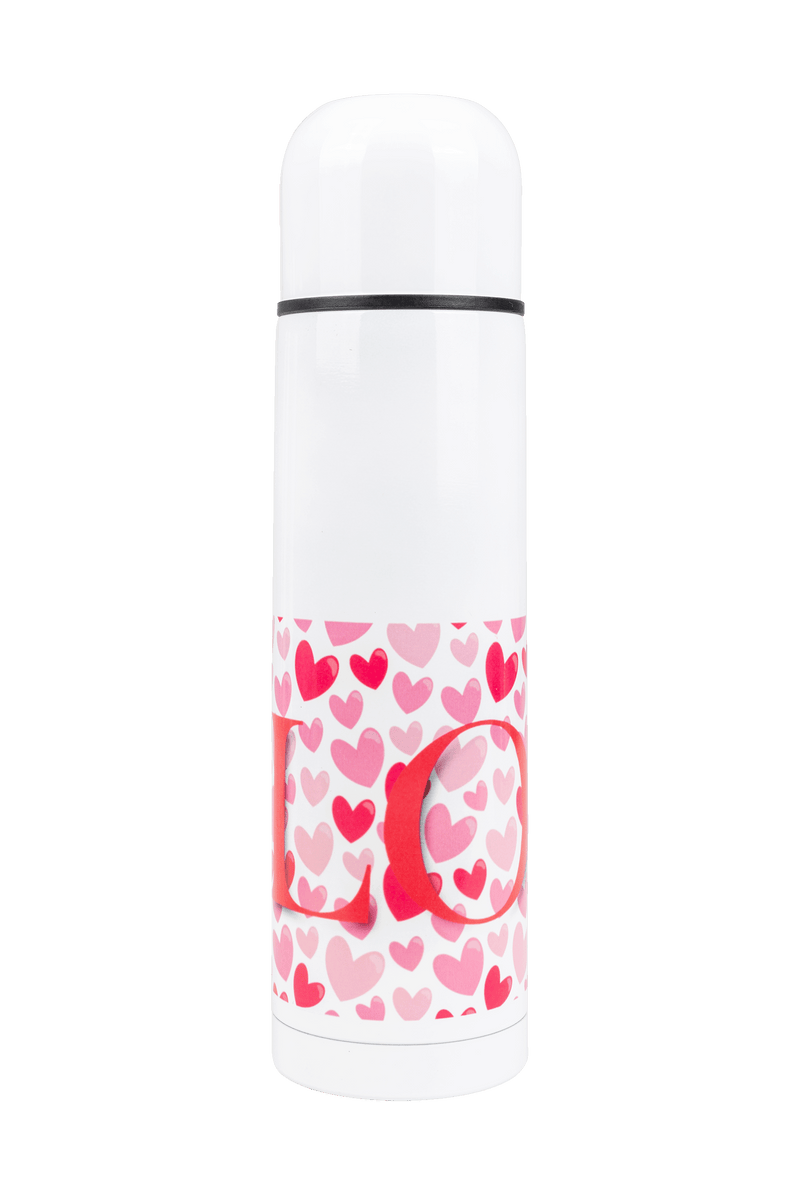 Printed Thermos - Hearts-zoom-