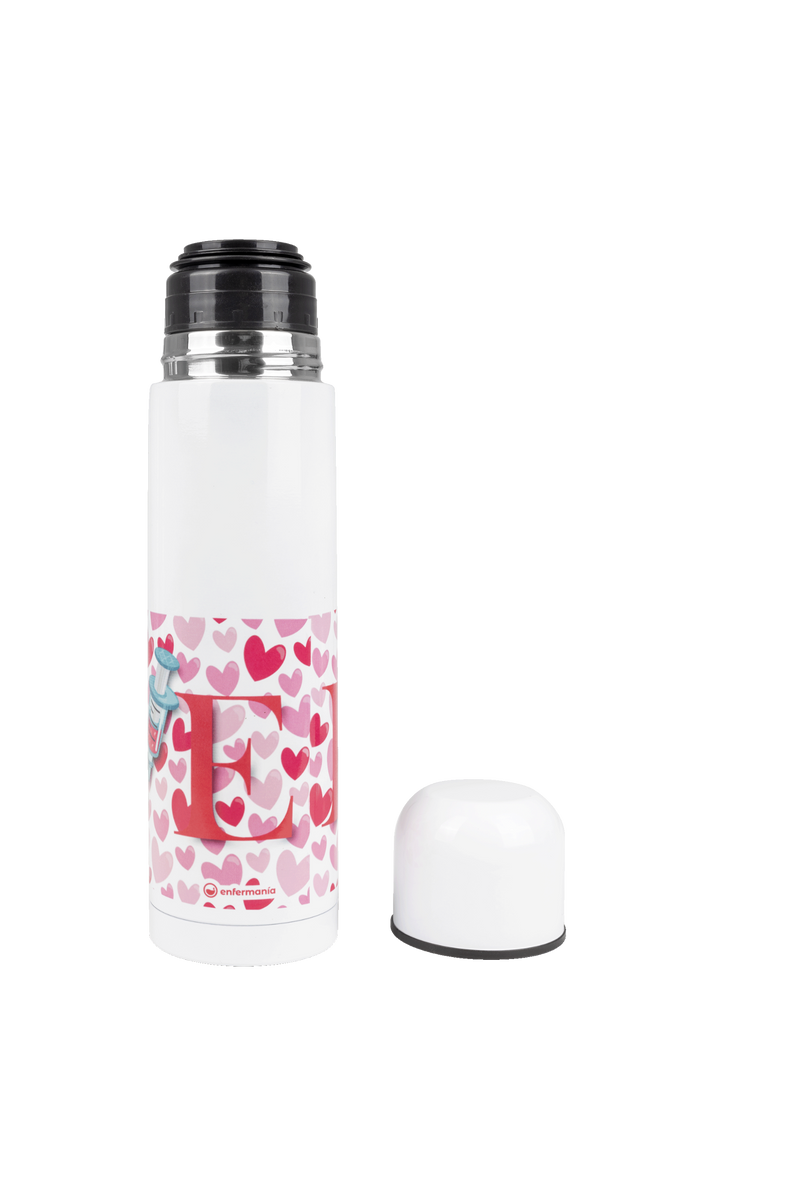 Printed Thermos - Hearts-zoom-
