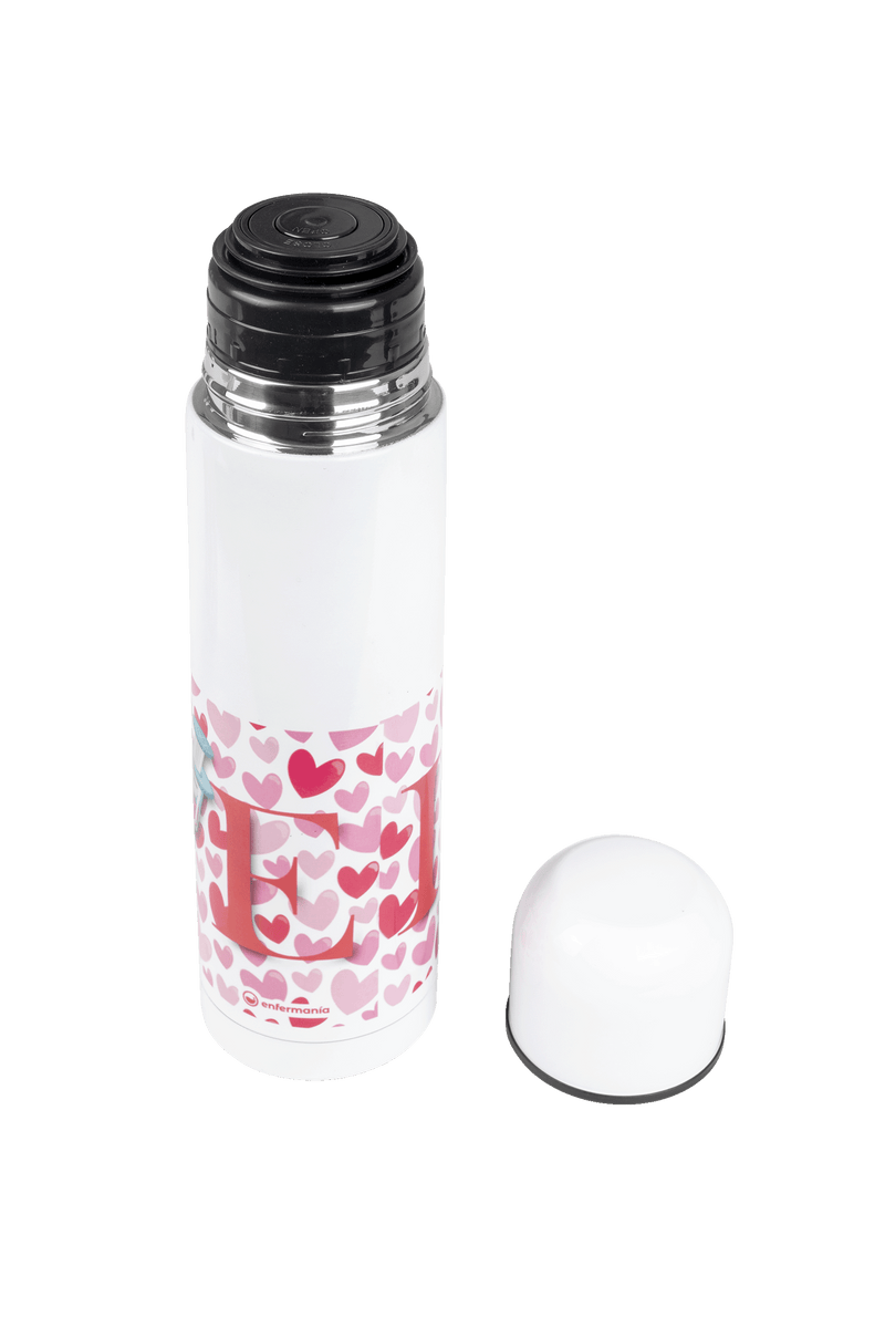 Printed Thermos - Hearts-zoom-