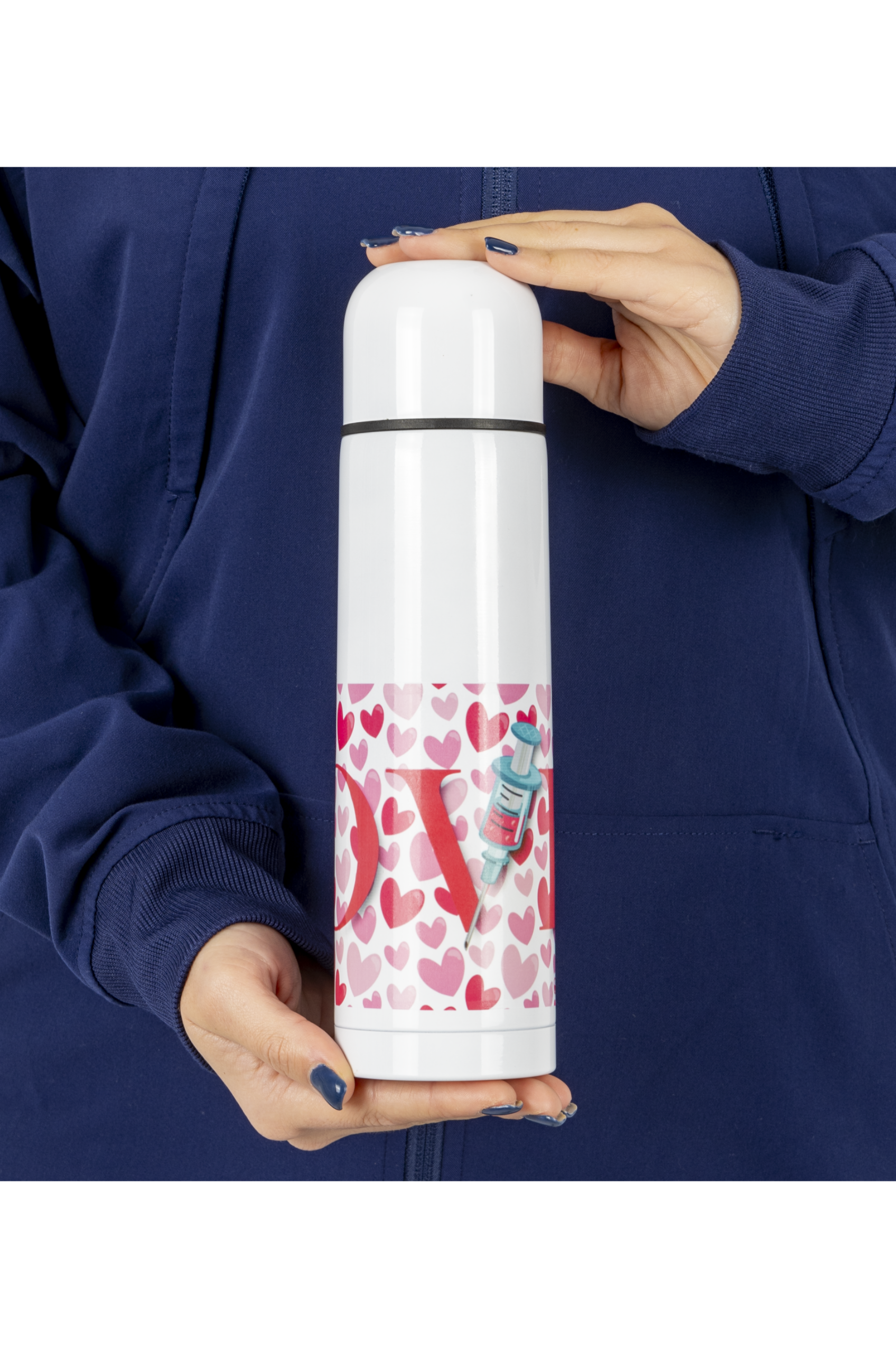 Printed Thermos - Hearts-2