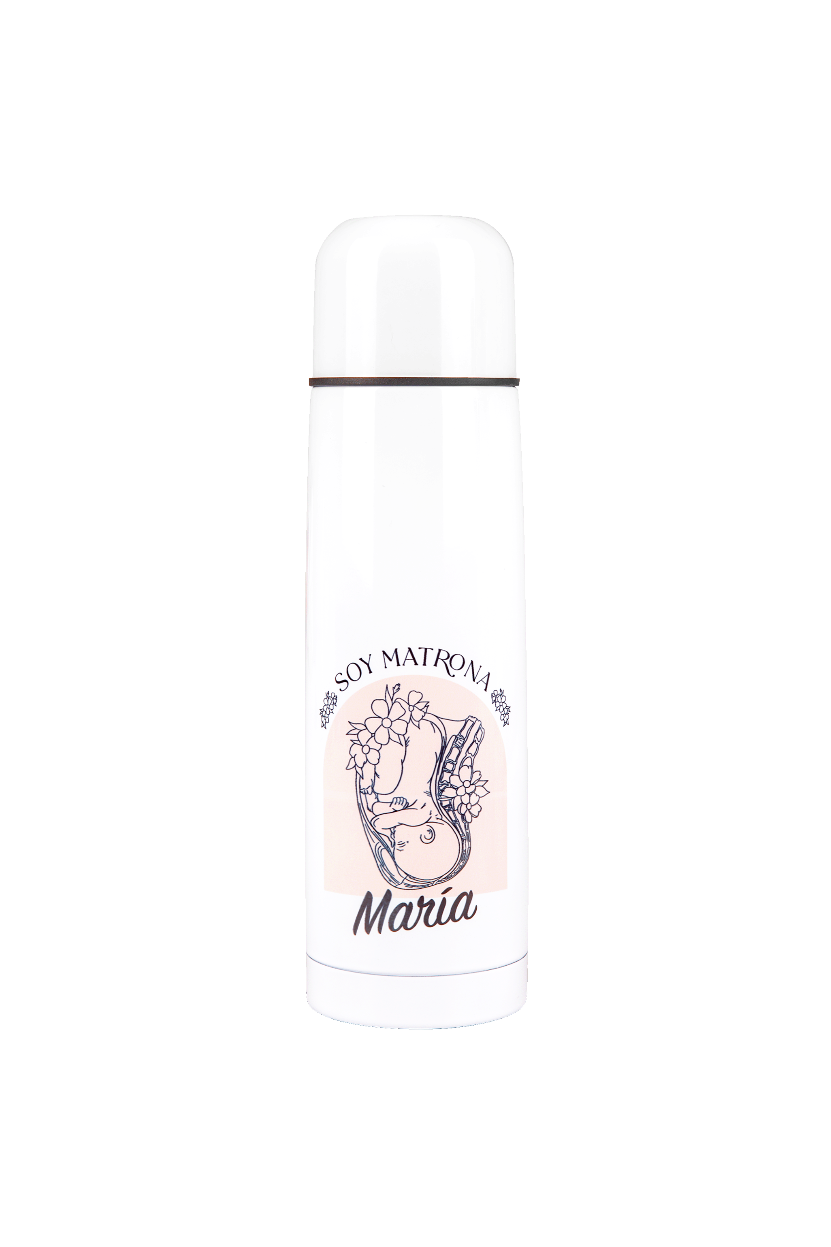 Customizable printed thermos - I'm a midwife @elartedecuidar-zoom-1