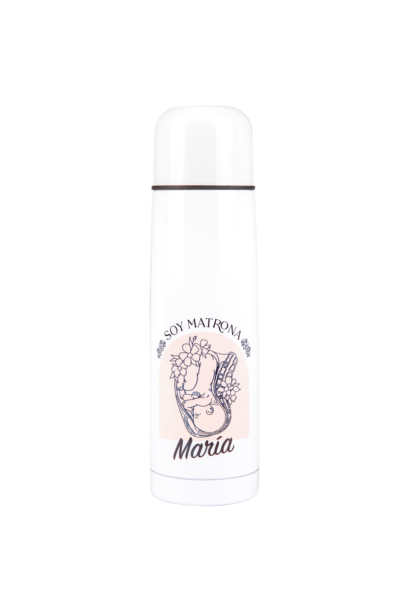 Customizable printed thermos - I'm a midwife @elartedecuidar-zoom-