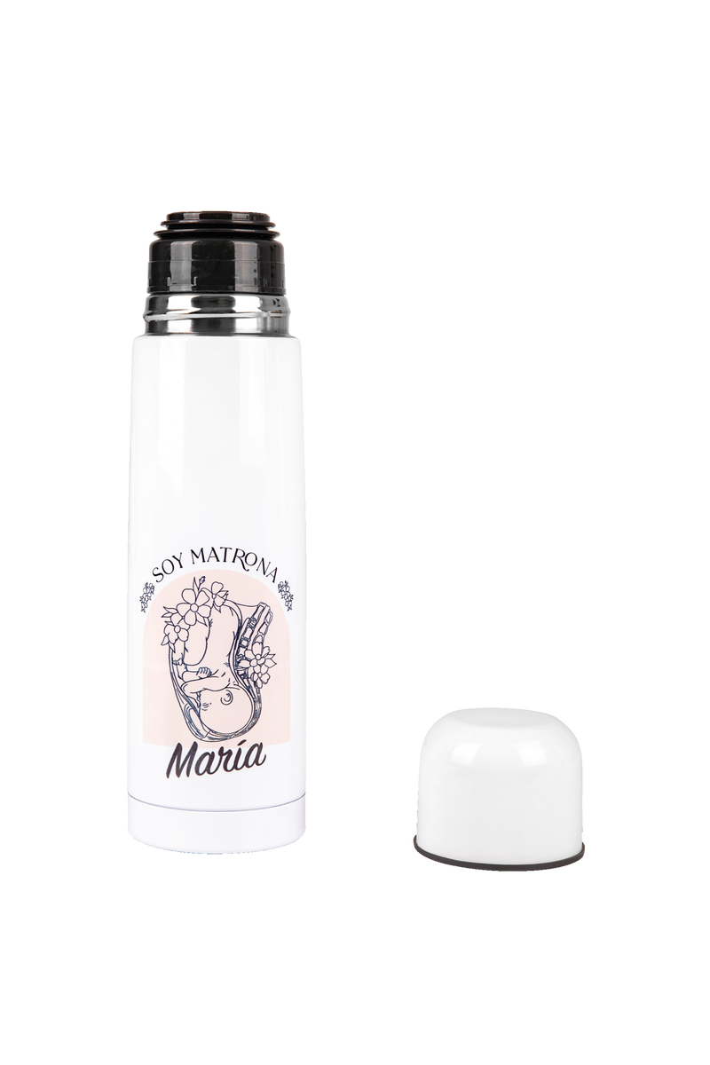 Customizable printed thermos - I'm a midwife @elartedecuidar-zoom-