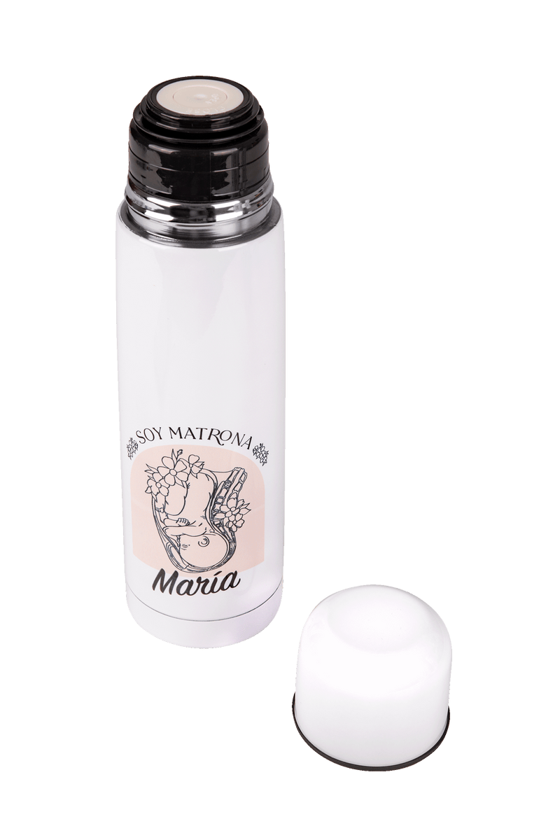 Customizable printed thermos - I'm a midwife @elartedecuidar-zoom-