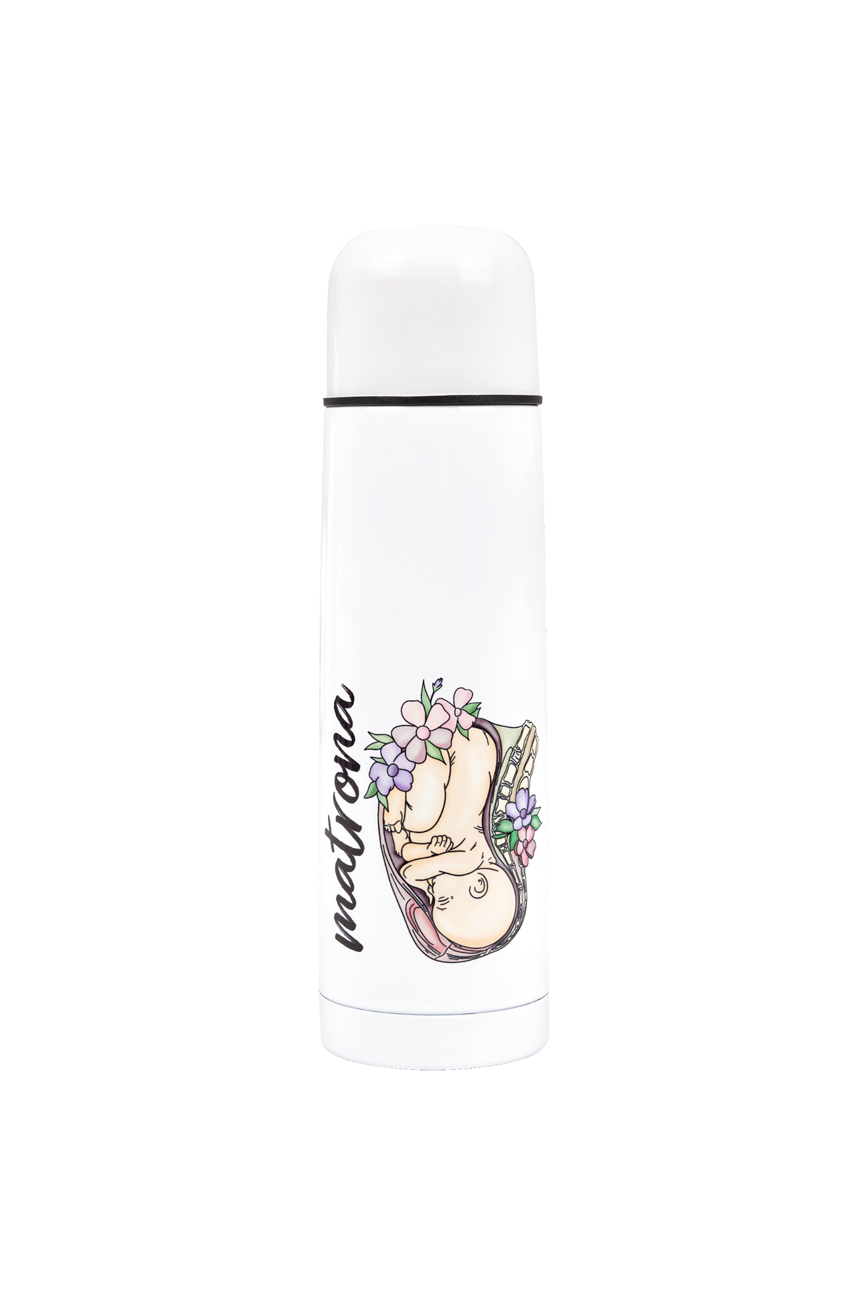 Customizable printed thermos - Matrona Vida @elartedecuidar
