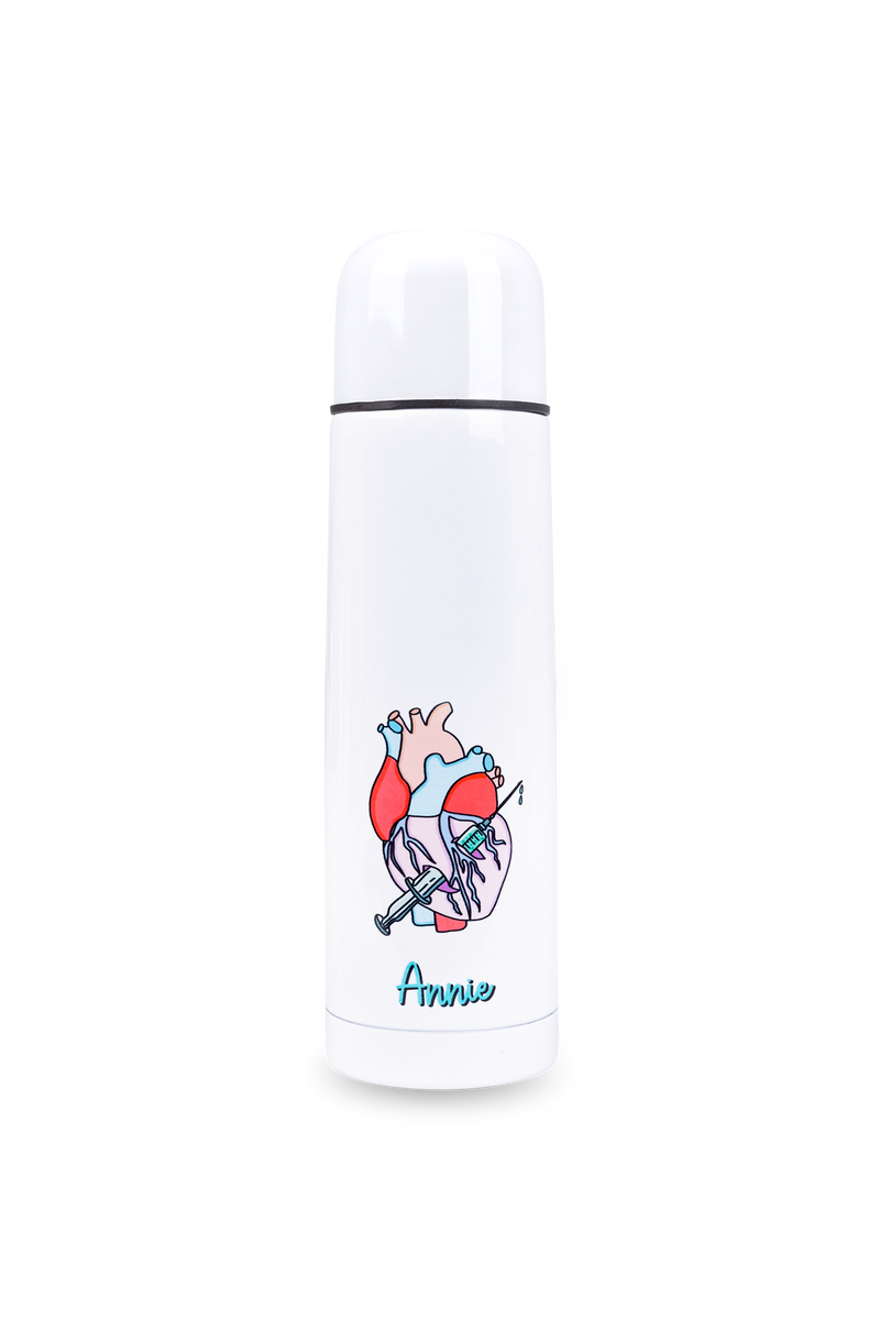 Customizable printed thermos - Rebelheart @anni.ghtingale-zoom-