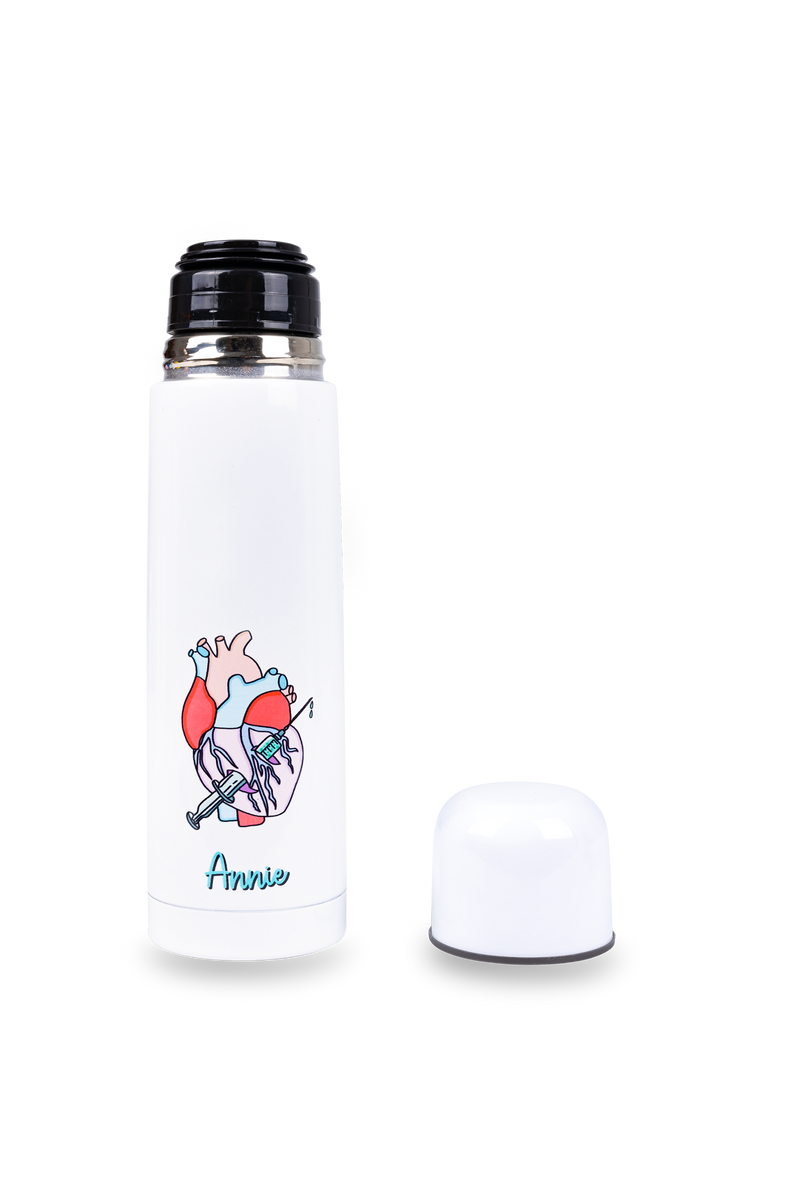 Customizable printed thermos - Rebelheart @anni.ghtingale-zoom-