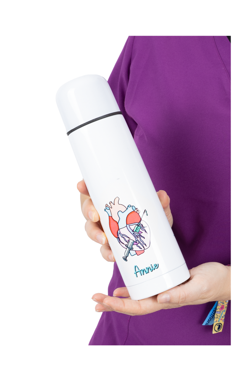 Customizable printed thermos - Rebelheart @anni.ghtingale-zoom-