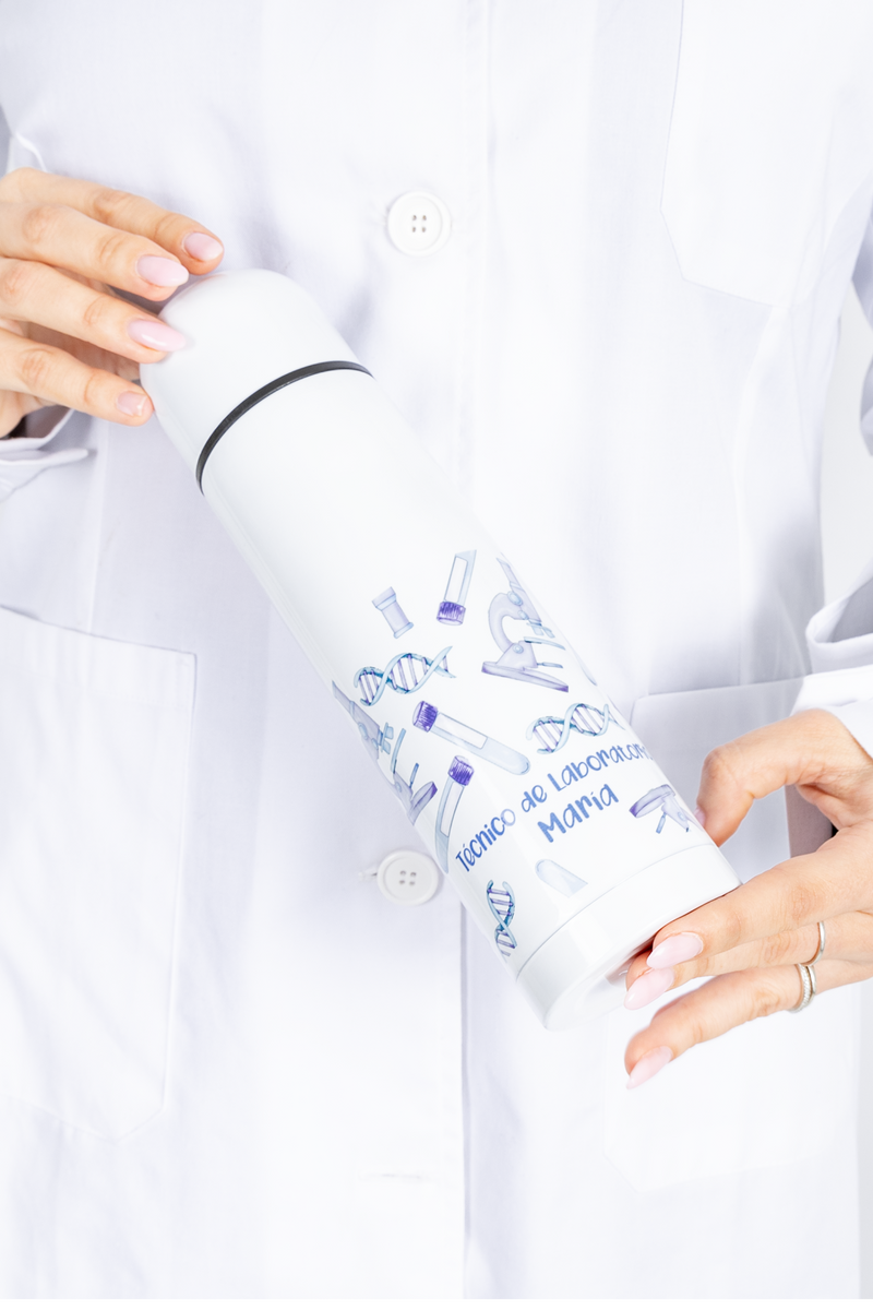 Thermos stamping - Laboratory technician @elartedecuidar-zoom-