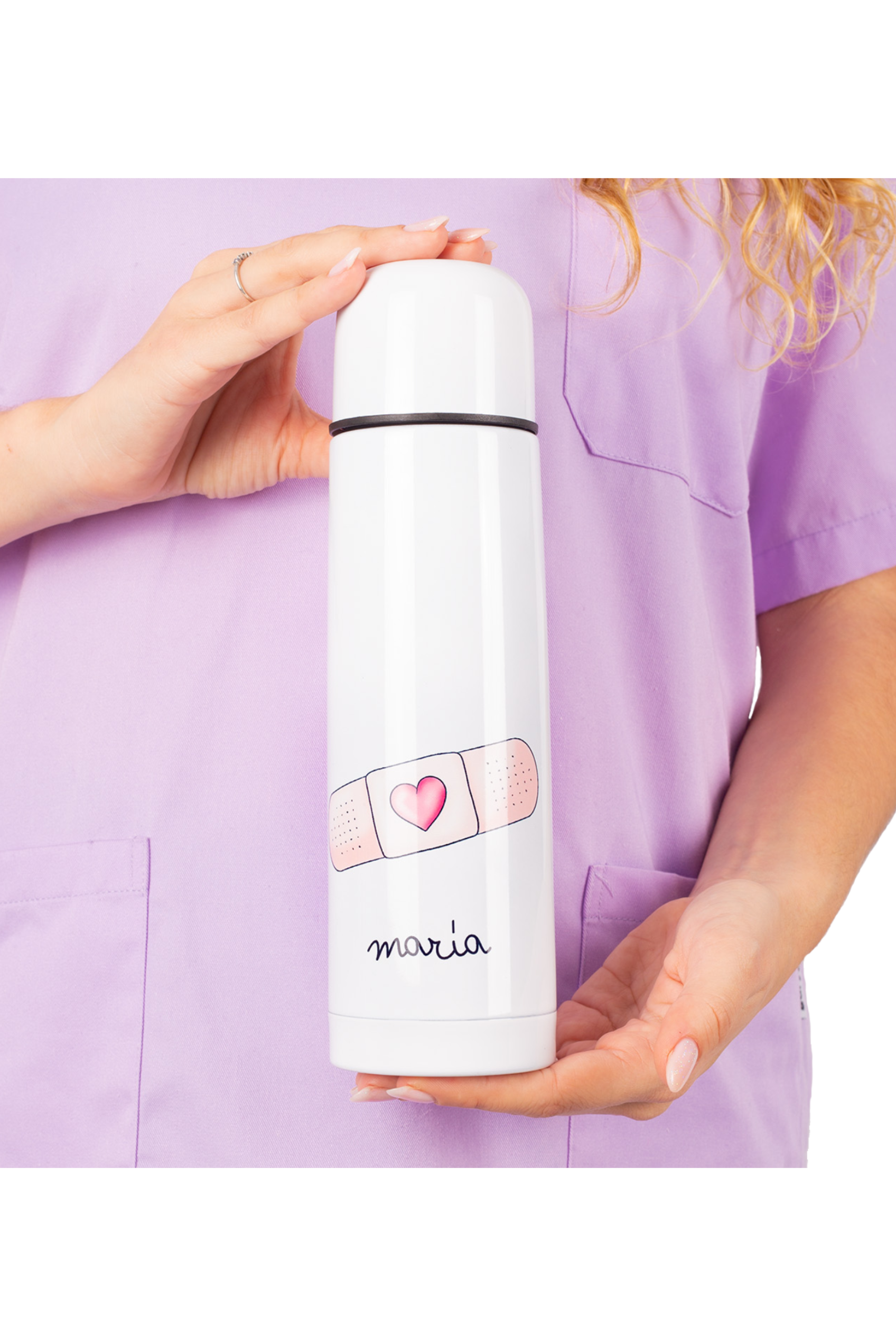 Customizable printed thermos - Band-Aid @elartedecuidar_-2