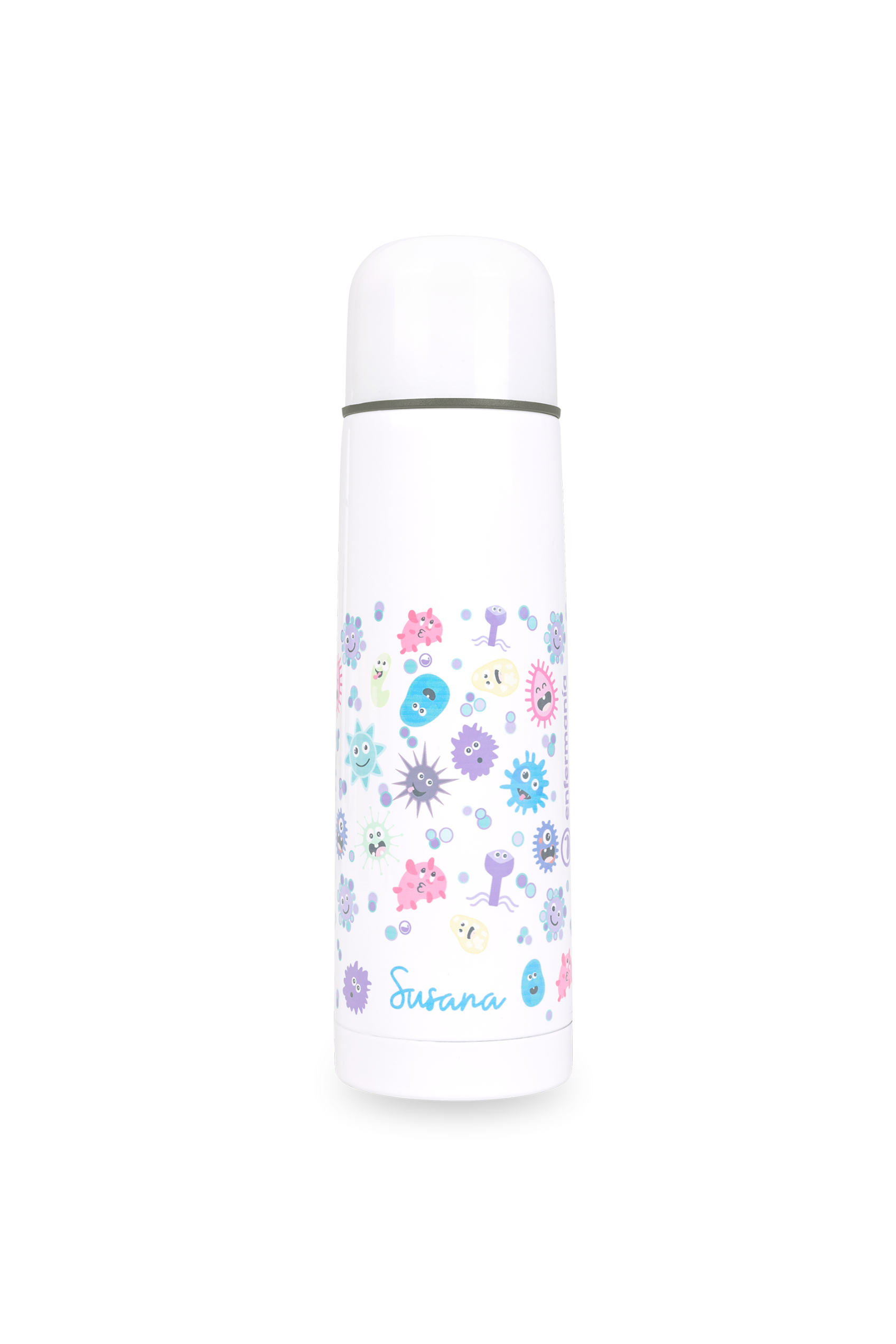 Stainless steel stamped thermos - Virus