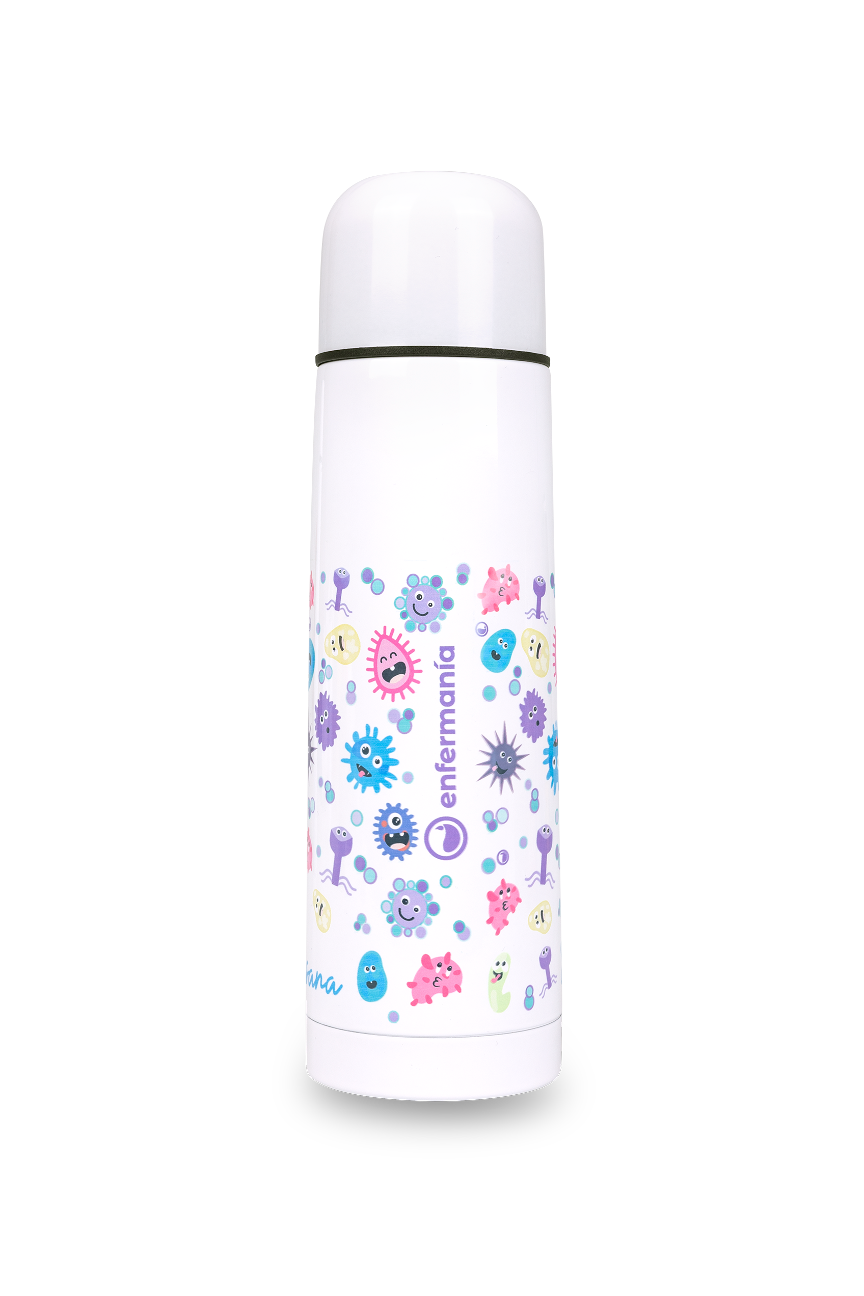 Stainless steel stamped thermos - Virus-4