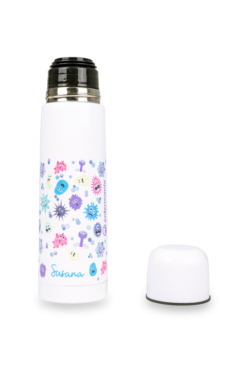 Stainless steel stamped thermos - Virus-zoom-