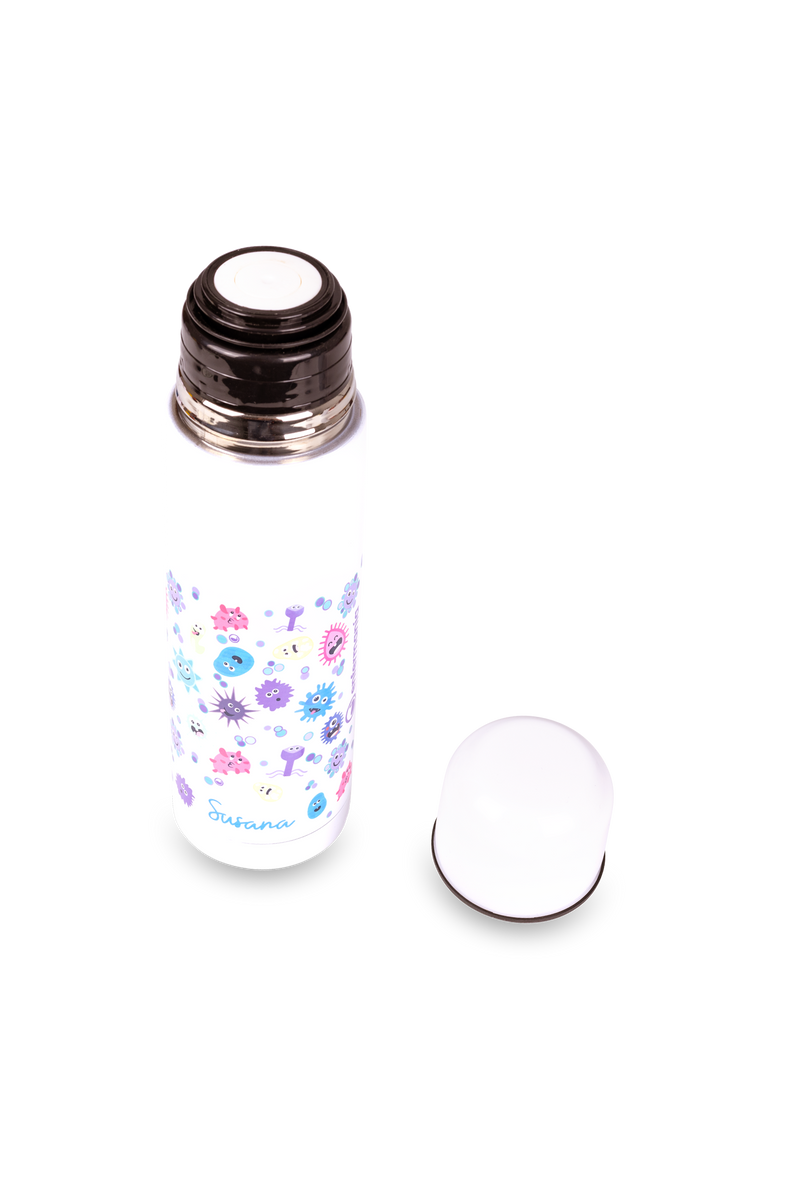 Stainless steel stamped thermos - Virus-zoom-