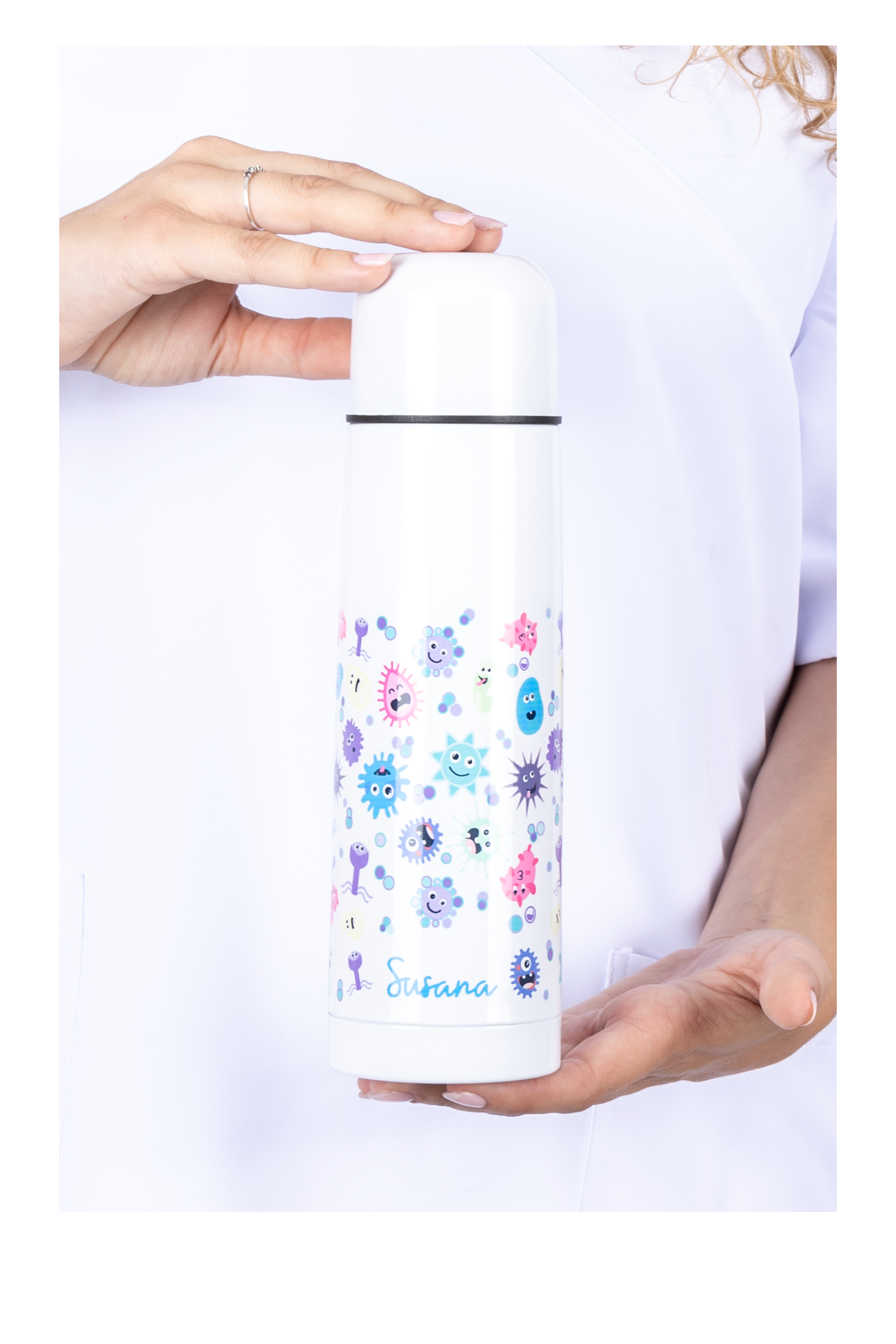 Stainless steel stamped thermos - Virus-zoom-2