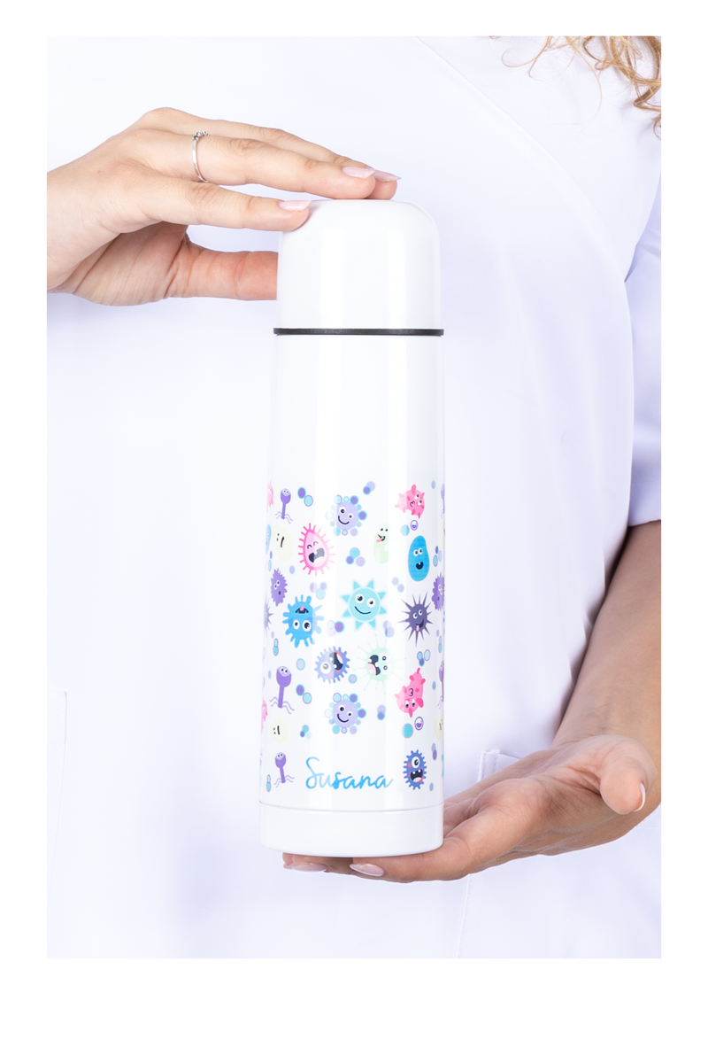 Stainless steel stamped thermos - Virus-zoom-