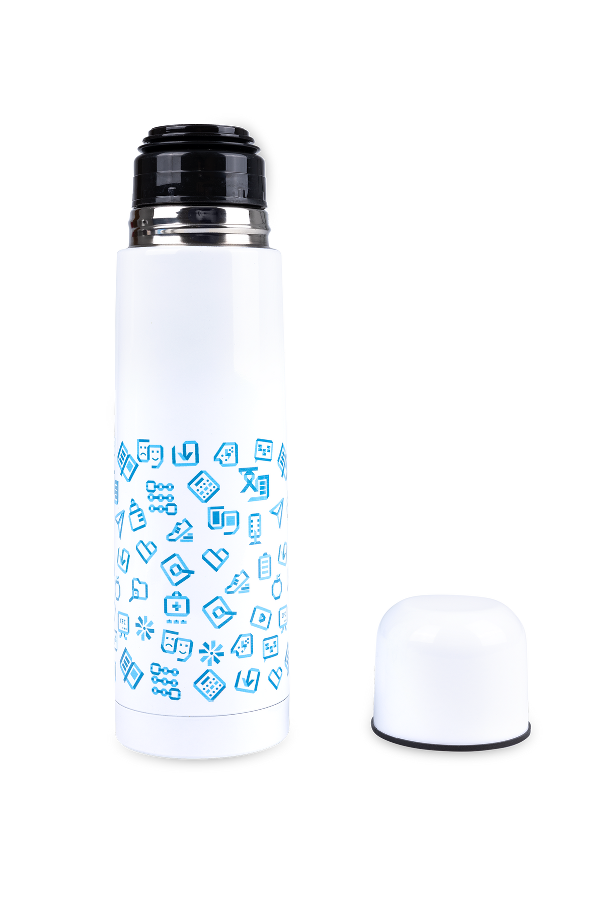 Termo abierto con tapón Salusplay con diseño sanitario