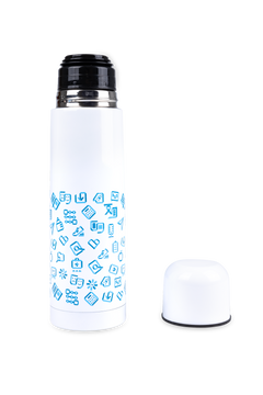 Termo abierto con tapón Salusplay con diseño sanitario