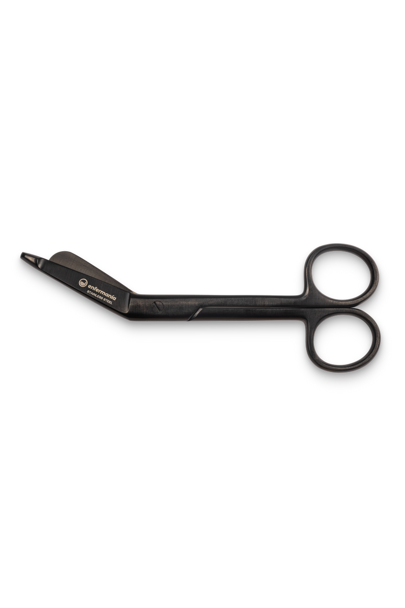 Matte black bandage scissors-zoom-