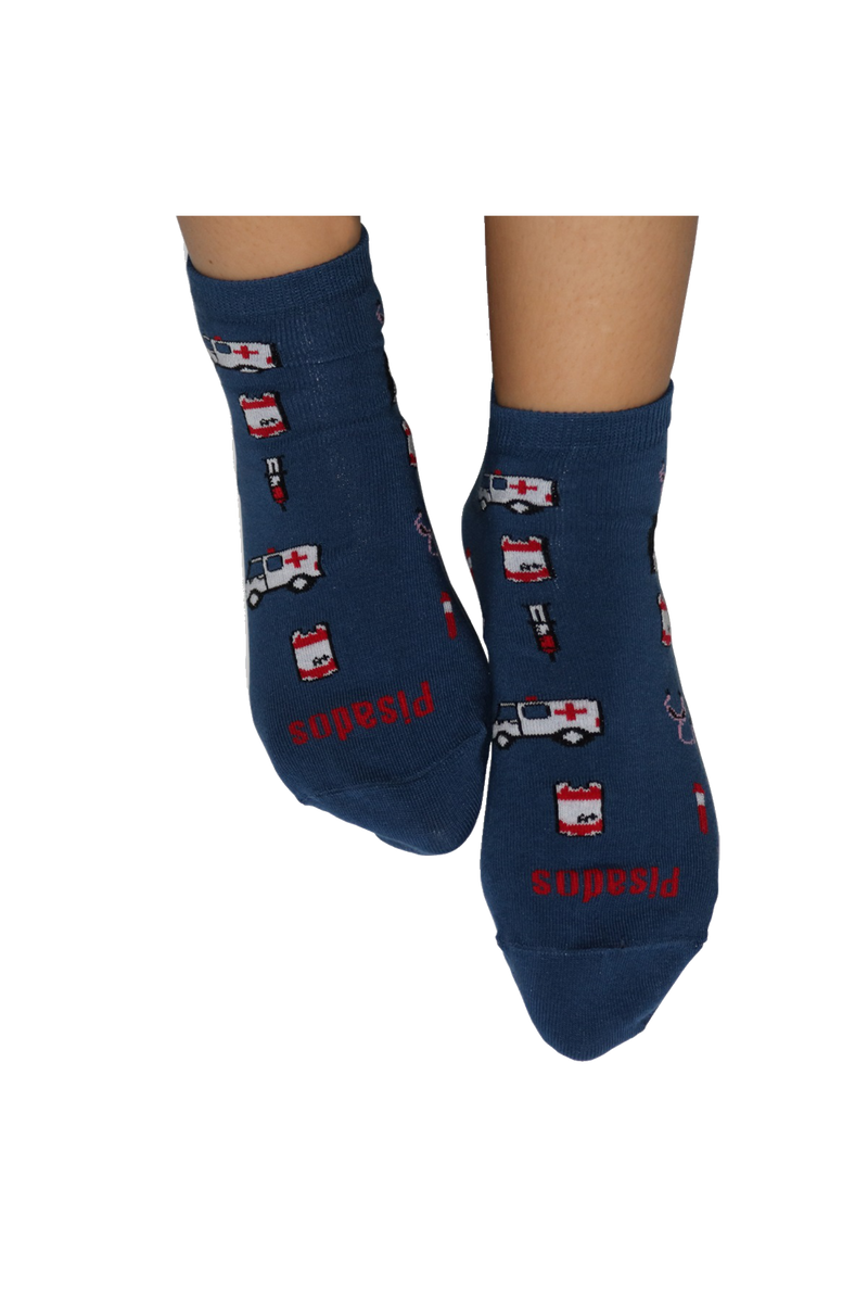 Printed Ankle Socks - Emergency Room -zoom-