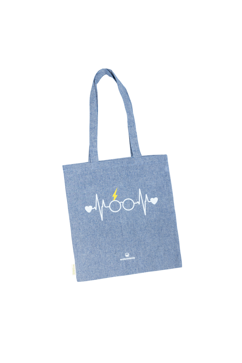 Mala Tote azul bicolor - estampado-zoom-
