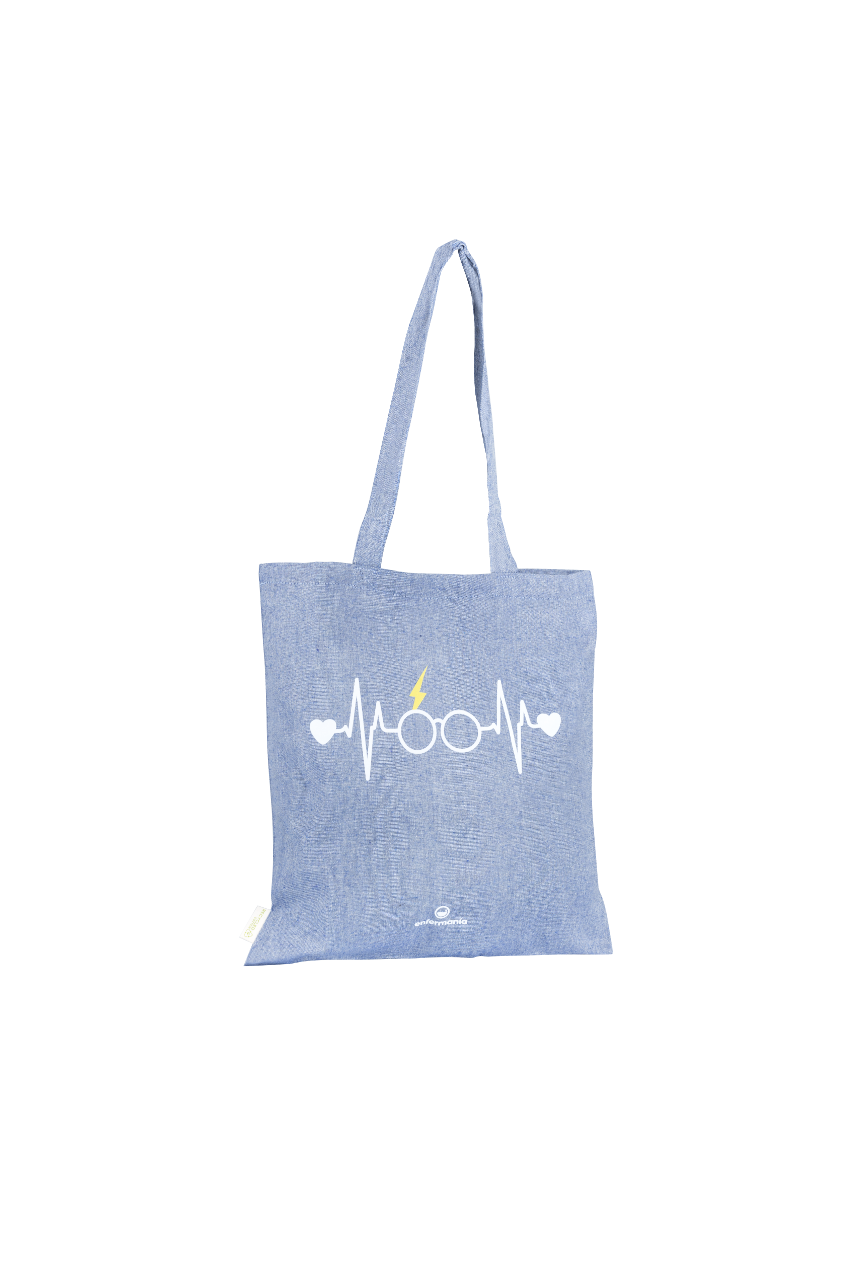 Mala Tote azul bicolor - estampado-3