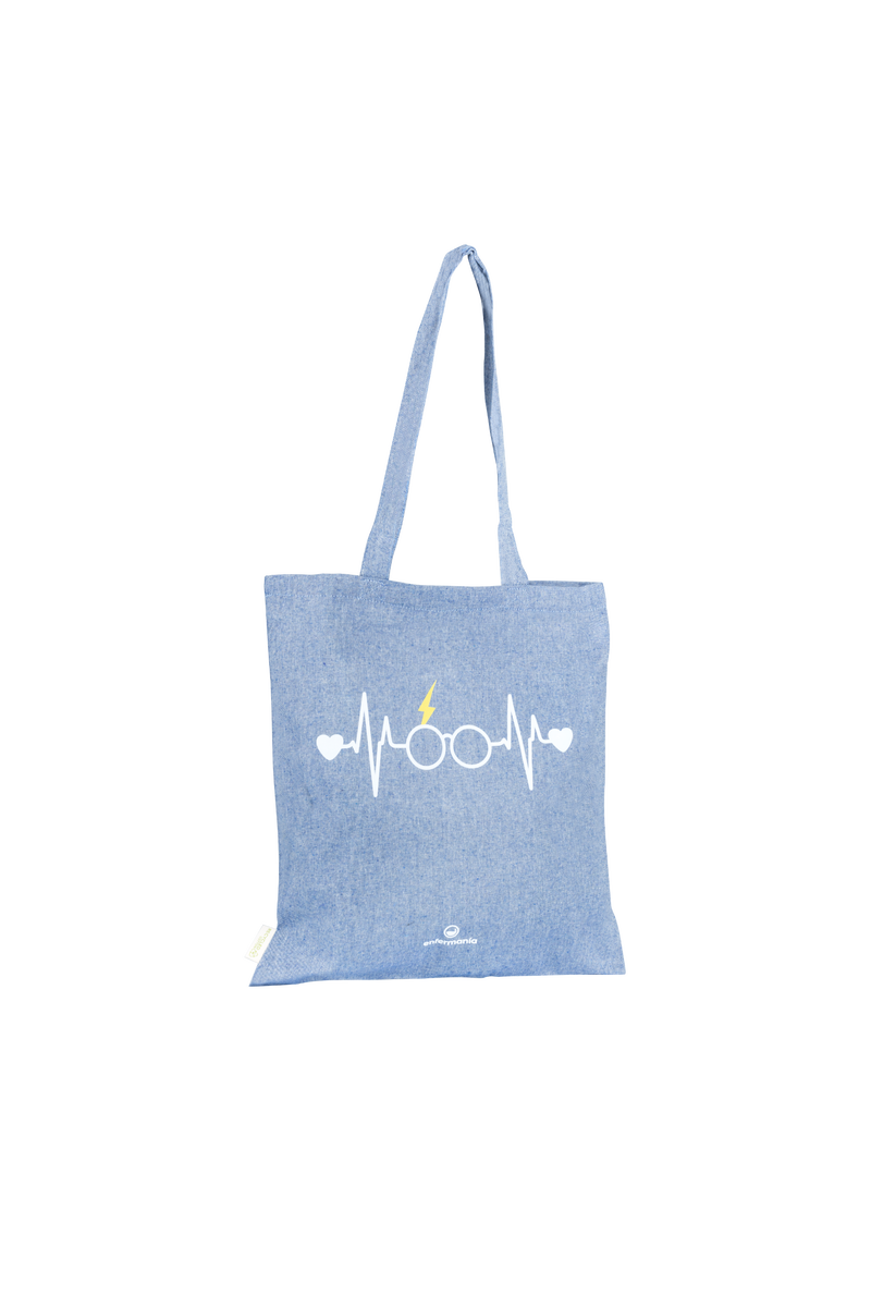 Mala Tote azul bicolor - estampado-zoom-