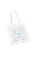Customizable White Tote Bag – Fisio Pastel