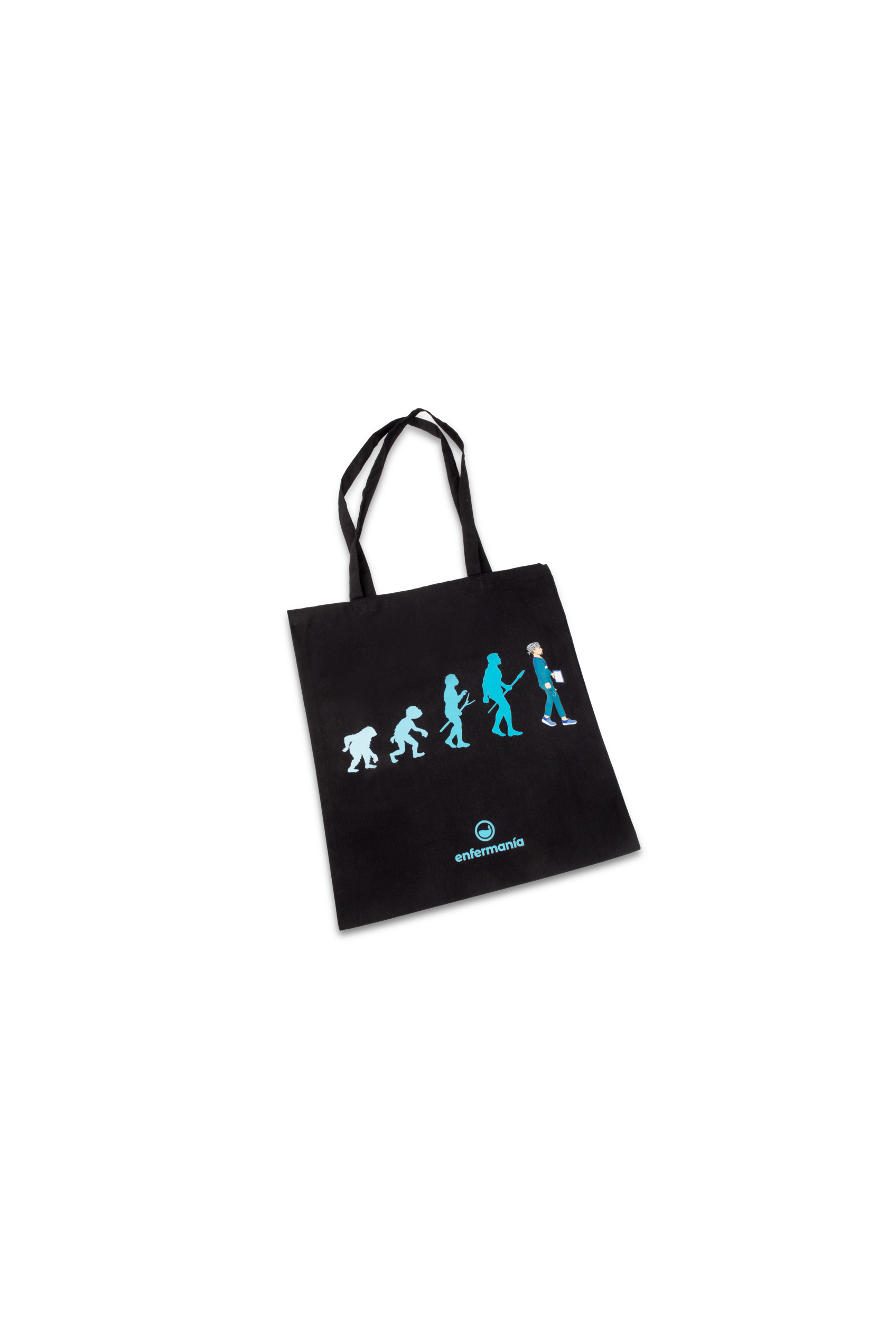 Black tote bag - printed-zoom-6