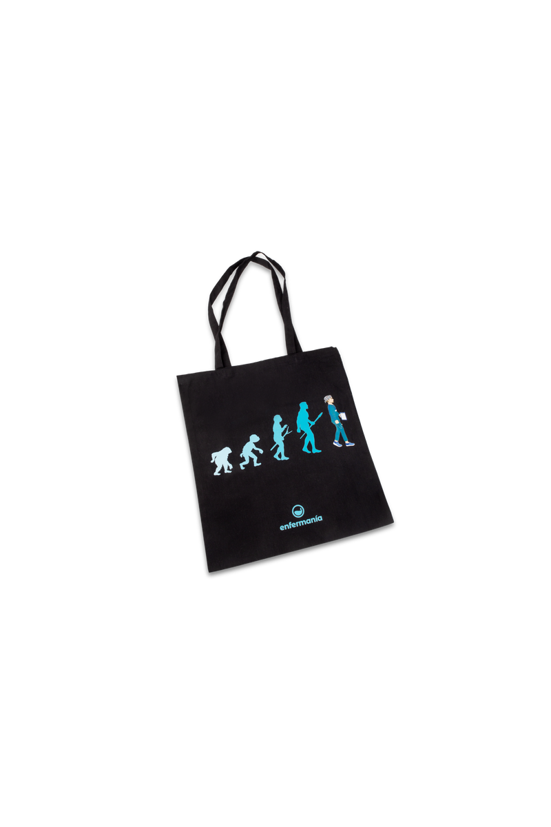 Black tote bag - printed-zoom-