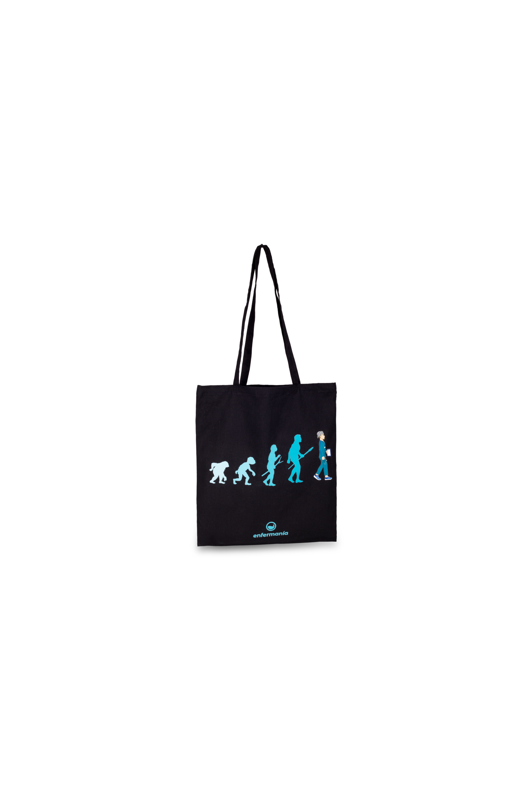 Black tote bag - printed-zoom-7