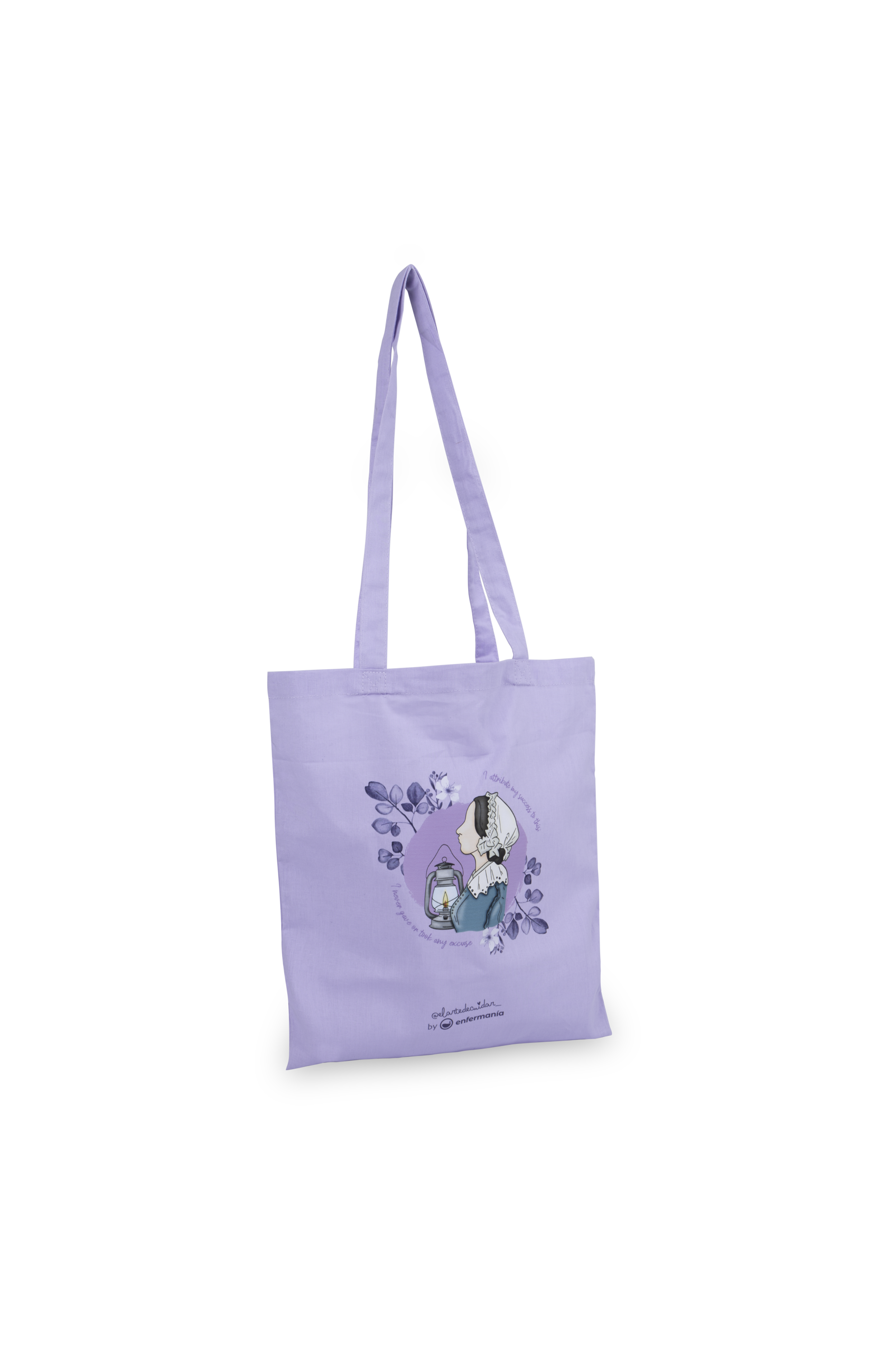 Florence Nightingale Lavender Tote Bag @elartedecuidar – Nursing Edition-zoom-3
