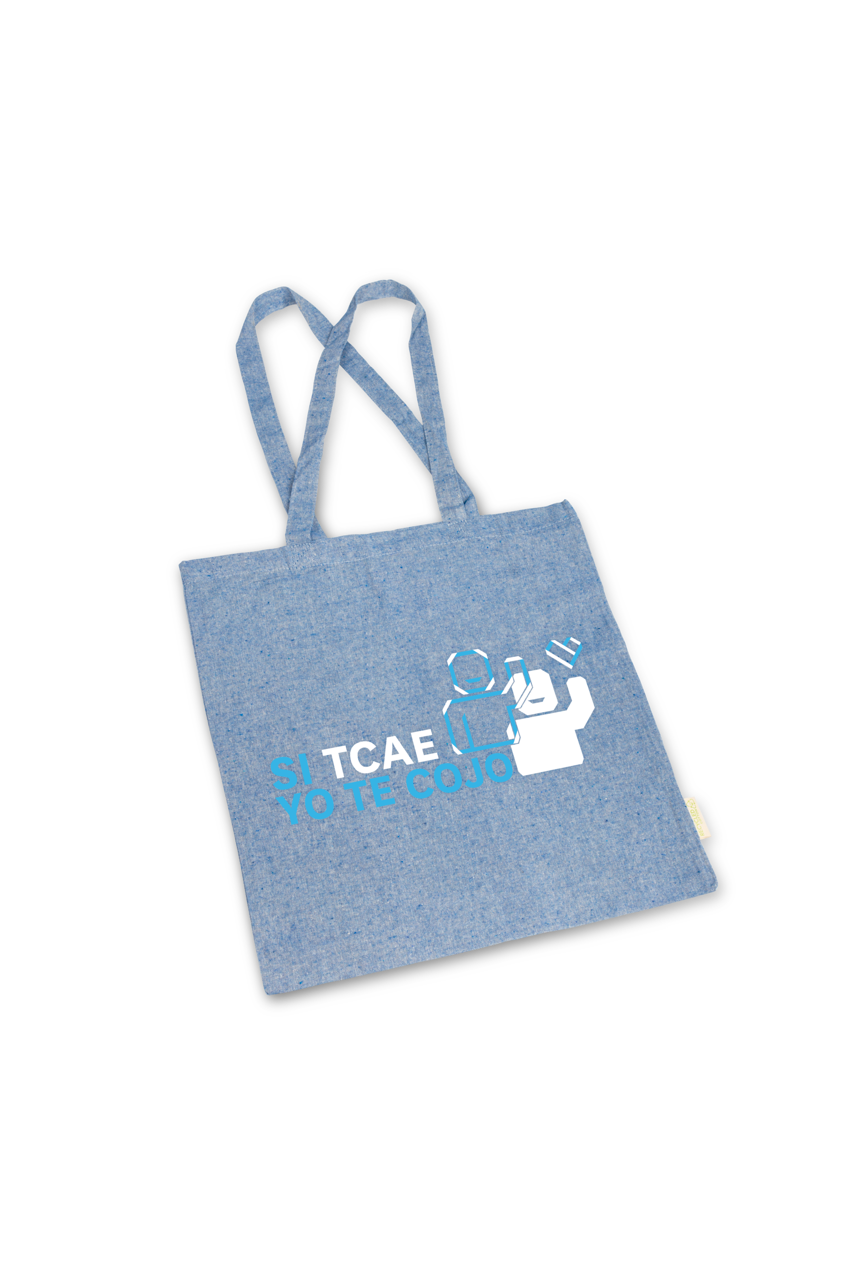 Two-tone blue tote bag – Salusplay Edition -4