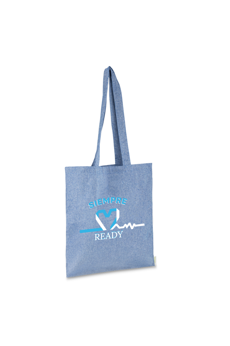 Two-tone blue tote bag – Salusplay Edition -zoom-