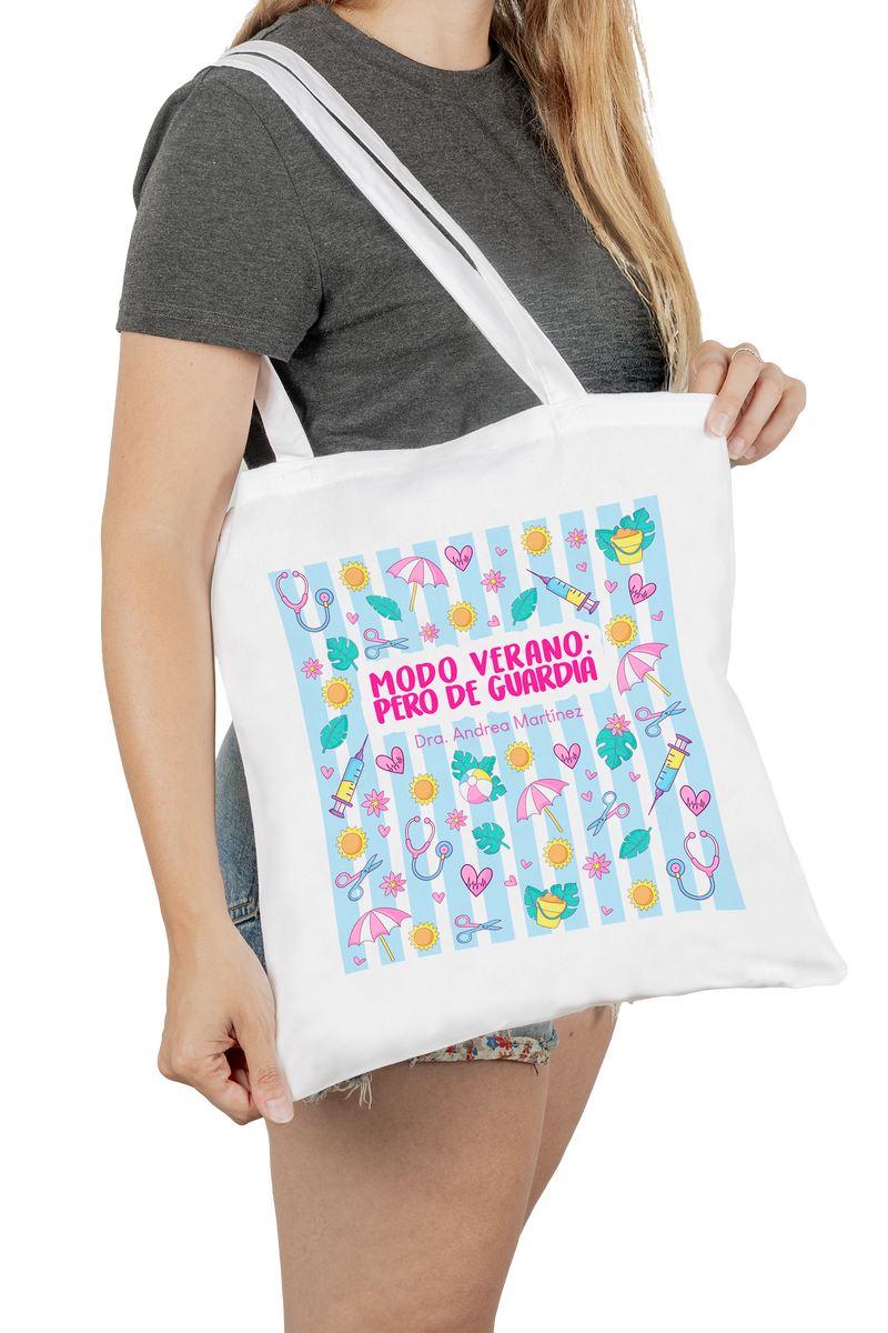 Bolsa Tote Blanca Personalizable – Summer Collection-zoom-